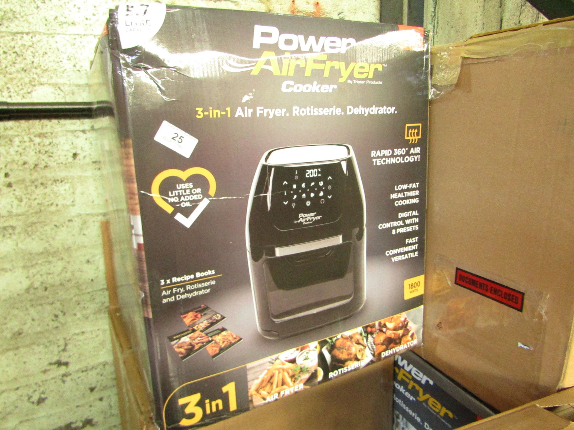 | 5X | POWER AIR FRYER 5.7L | UNCHECKED & BOXED | NO ONLINE RESALE | RRP £149.99 | TOTAL LOT RRP £