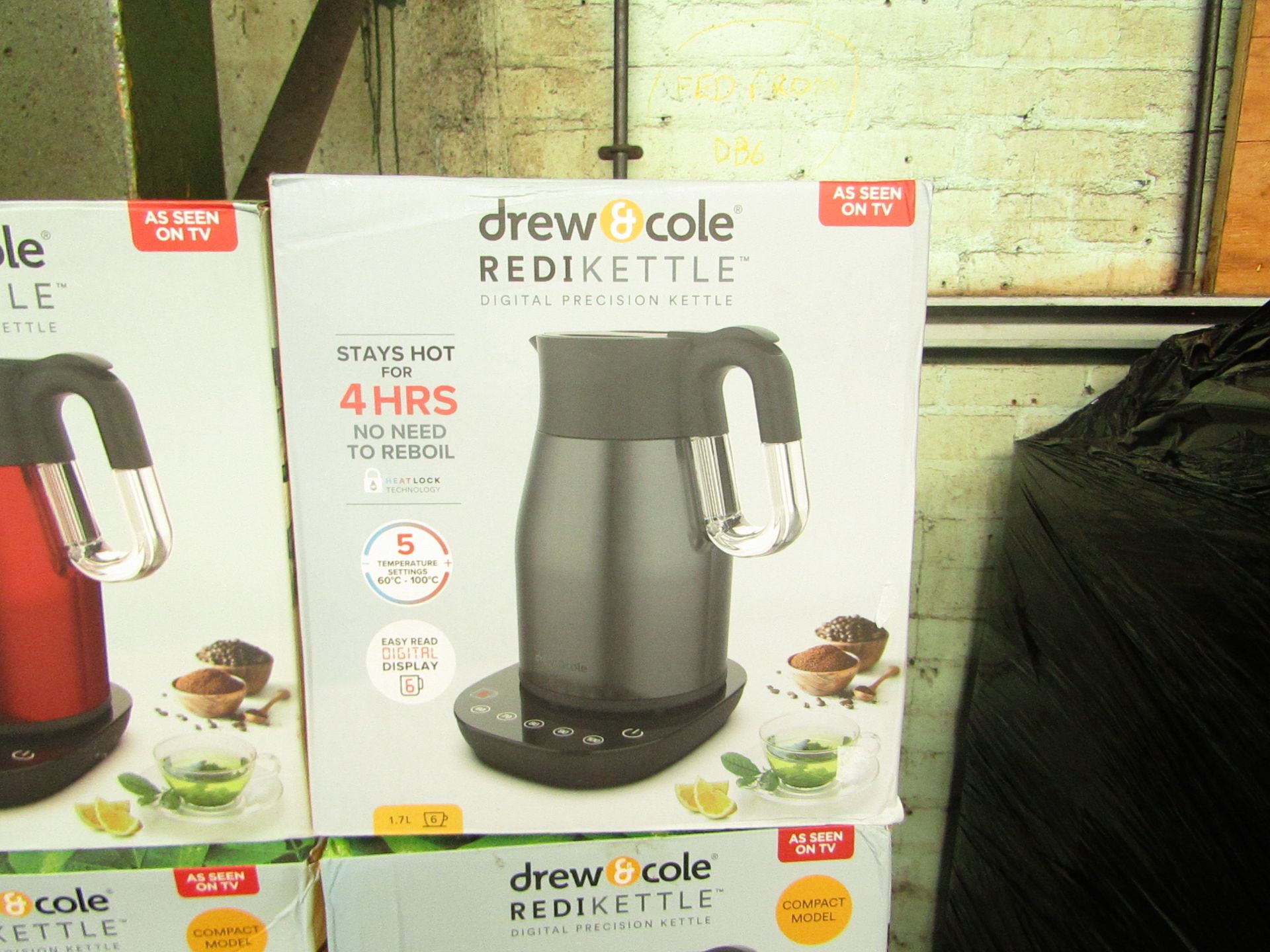 | 5X |DREW & COLE REDIKETTLE VARIOUS SIZES | UNCHECKED & BOXED | NO ONLINE RESALE | RRP £34.99 |