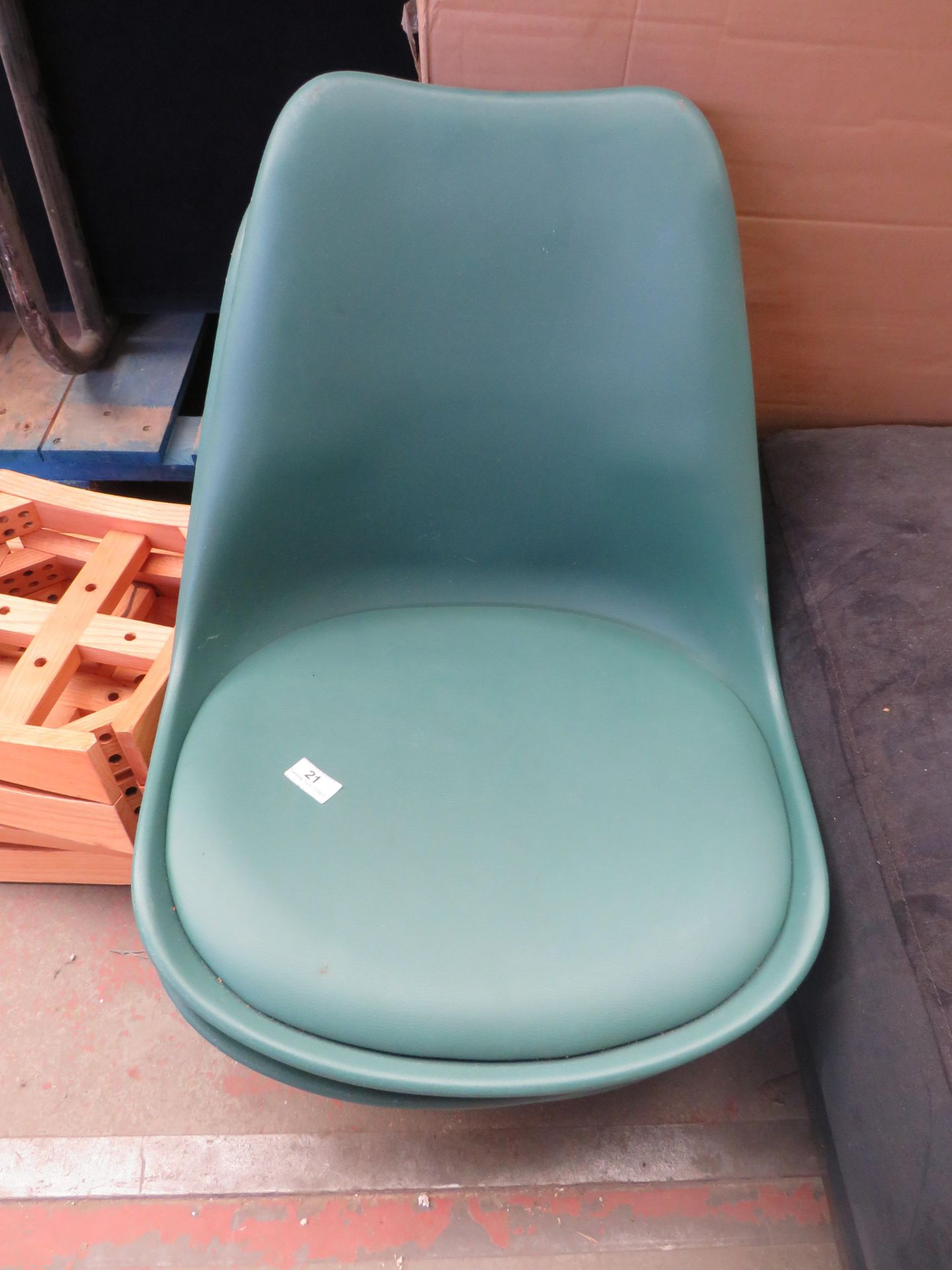 | 5X | MADE.COM THELMA OFFICE CHAIRS, GREEN | UNCHECKED | RRP £109 | TOTAL LOT RRP £545 |