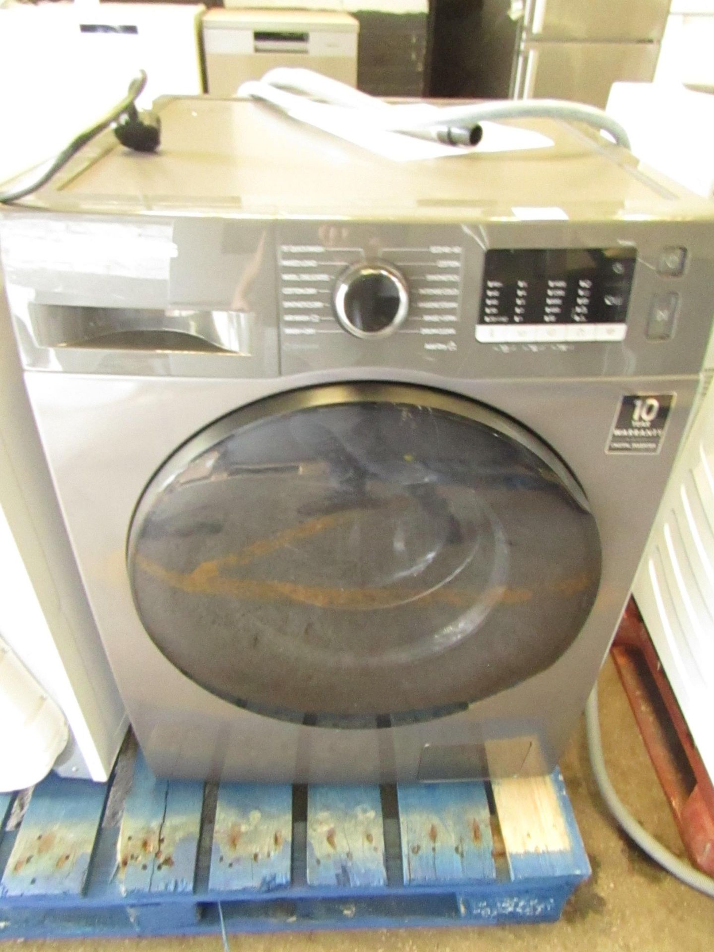 Samsung Washer dryer, it doesn’t have a plug attached so we are unable to check it plus the