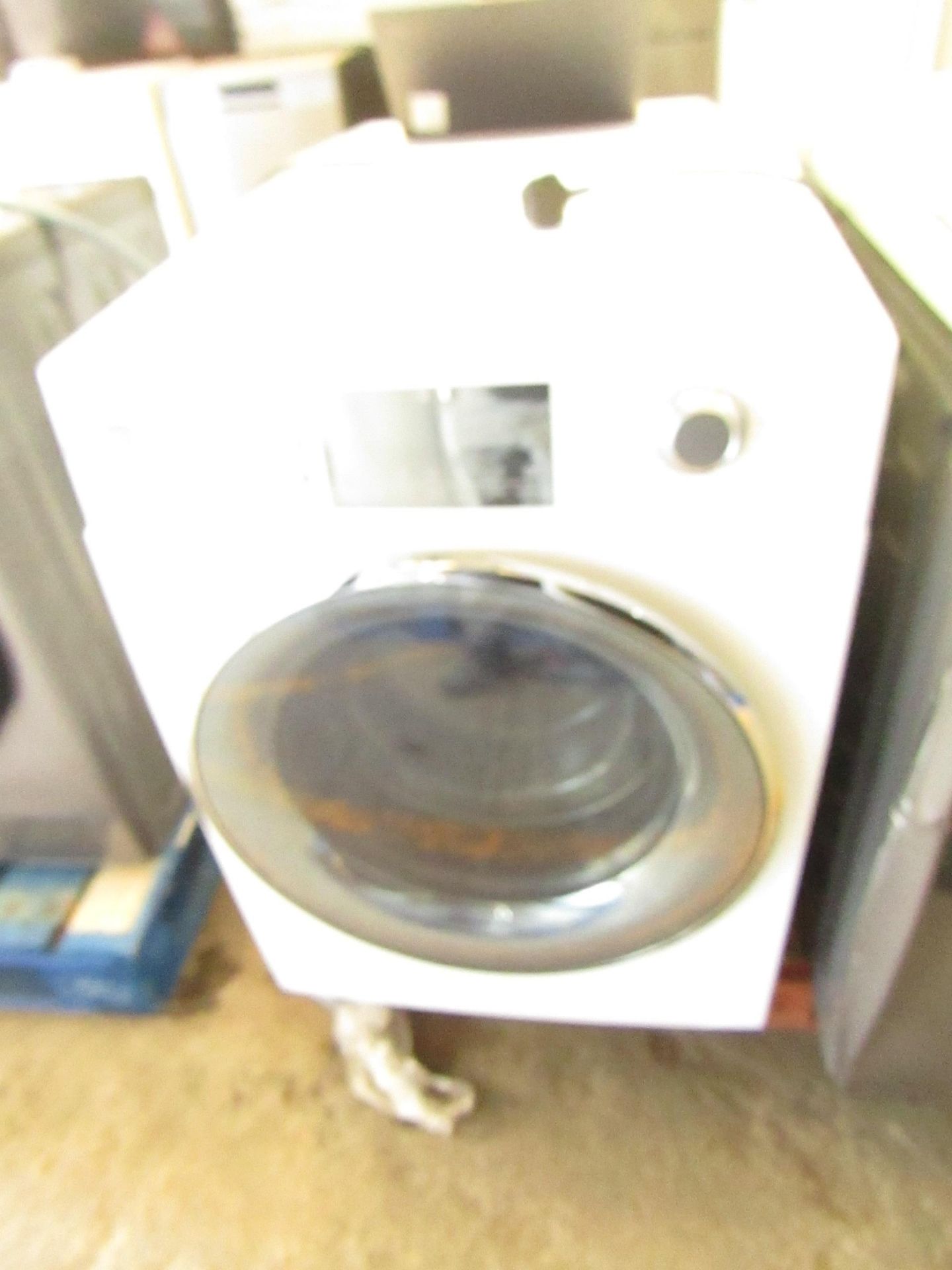 Haier HW120-B14876 washing machine, powers on and spins but the soap drawer front has comes off,