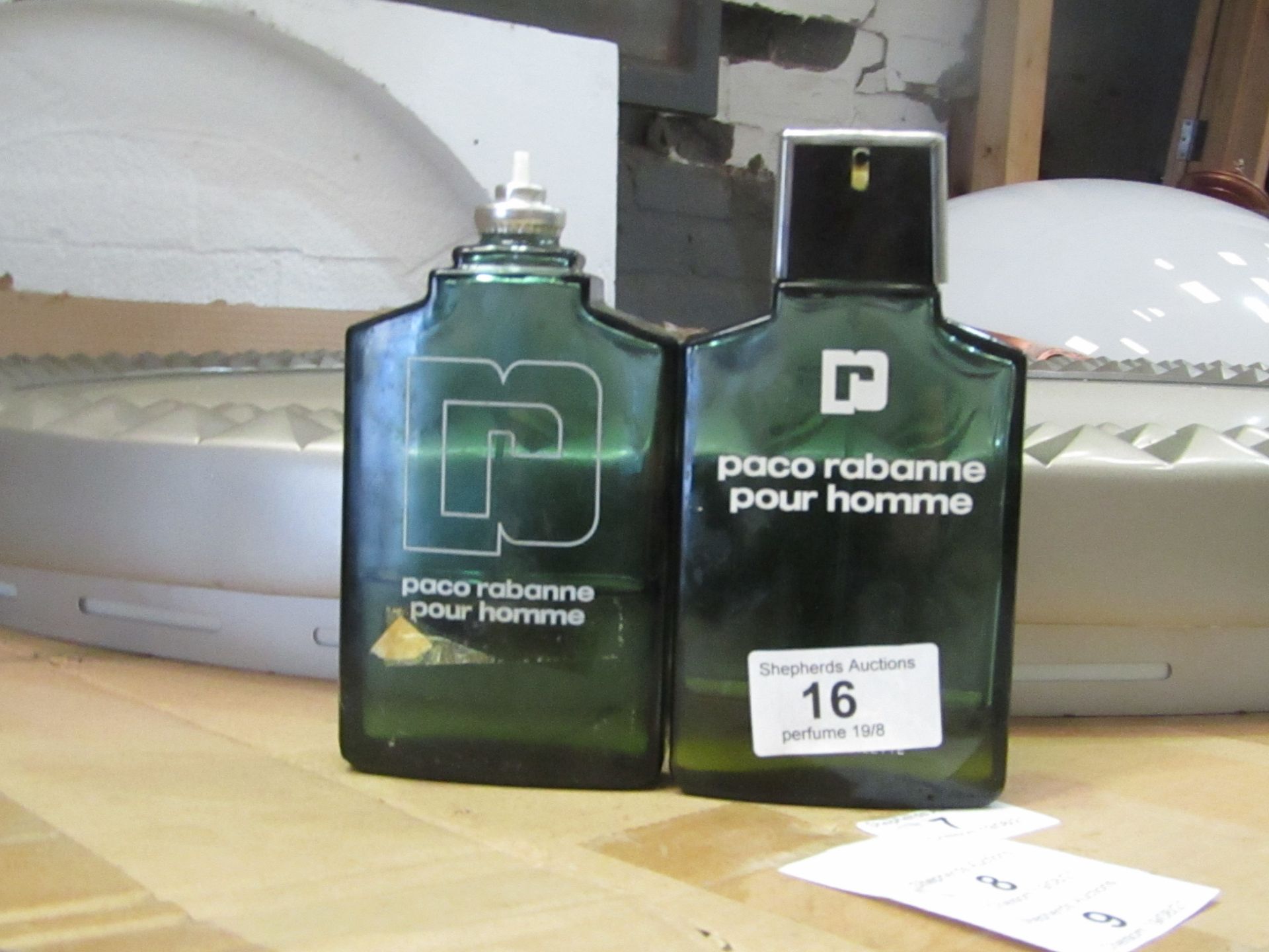 2x Paco Rabanne Pour Homme - One bottle is around 20% full and the other around 40% - One bottle