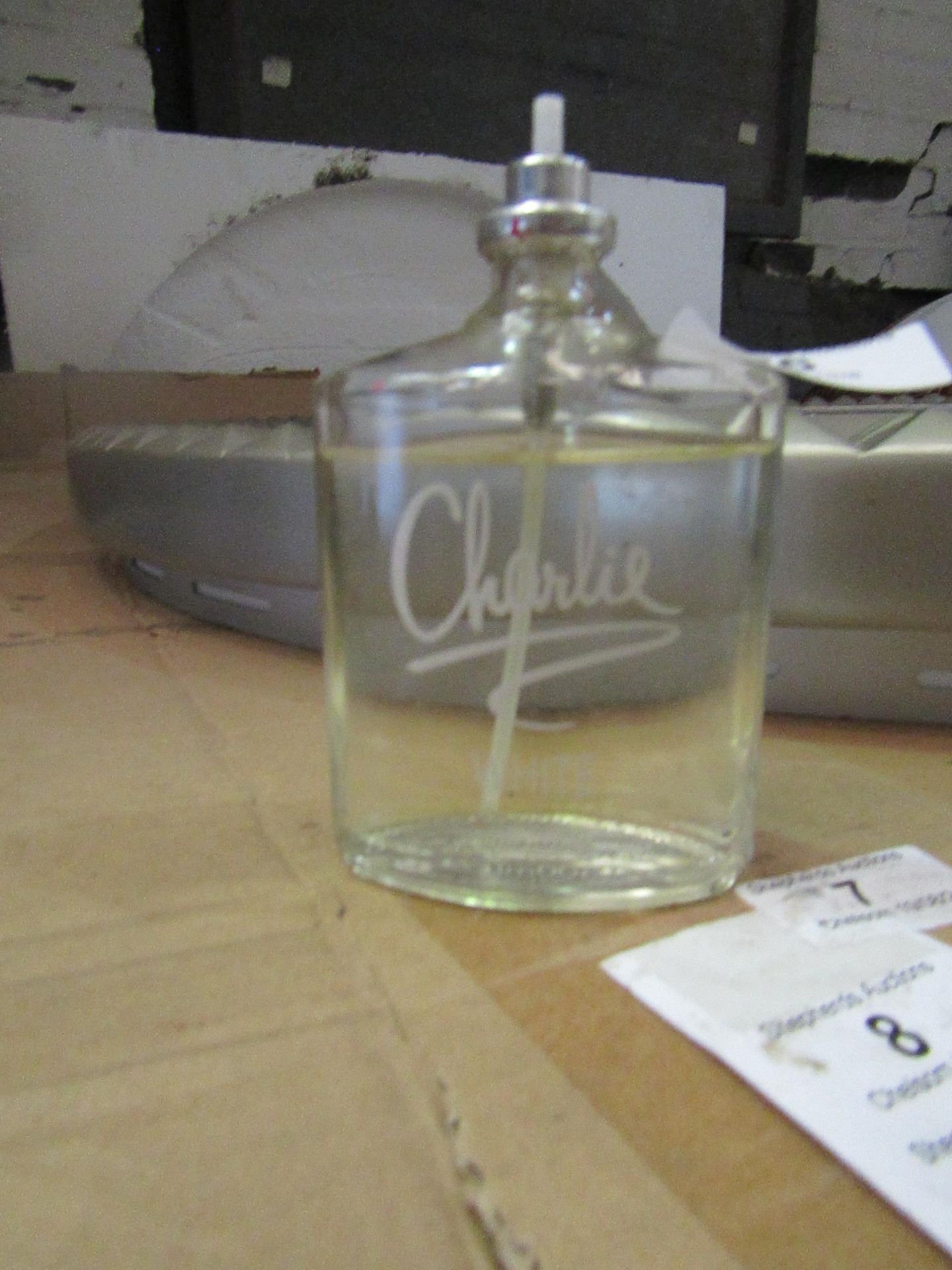 Charlie White Eau De Toilette - 100ml bottle - 80% full missing sprayer top