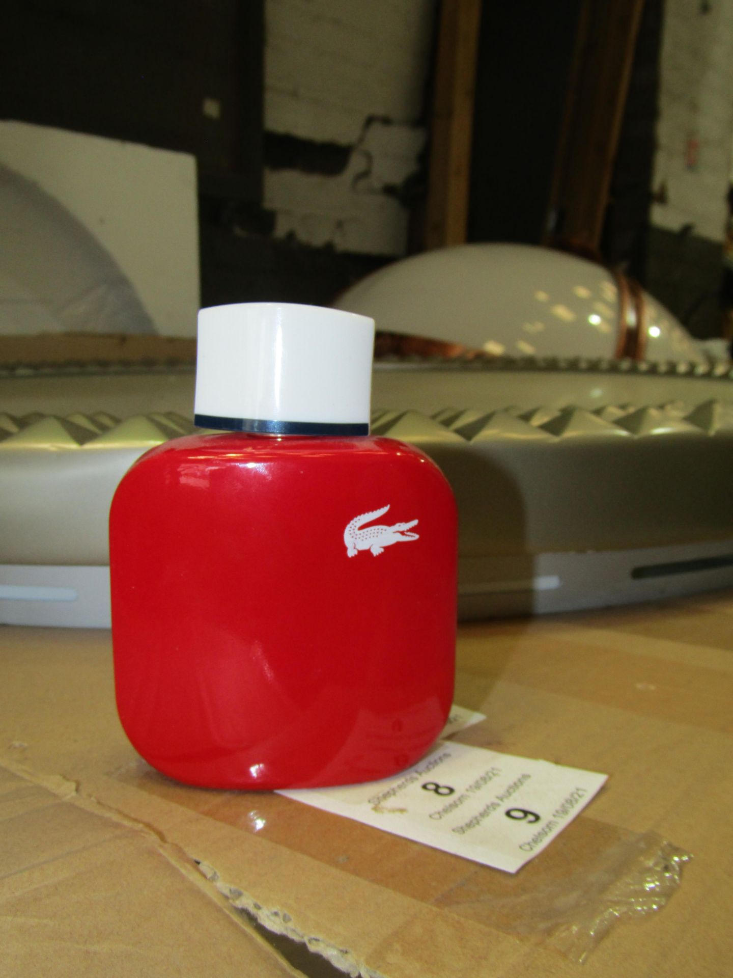 Lacoste Red Eau De Toilette - 90ml bottle - cannot see but seems almost full - RRP £30