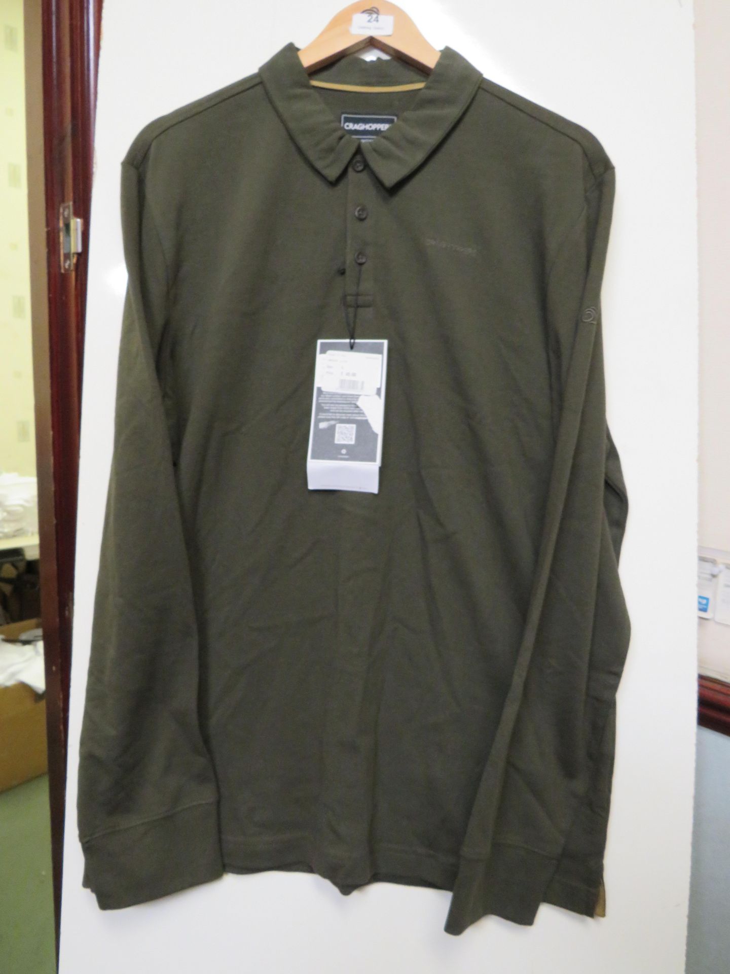 Craghopper Bryson Long Sleeve Polo Shirt, new size L, RRP £45