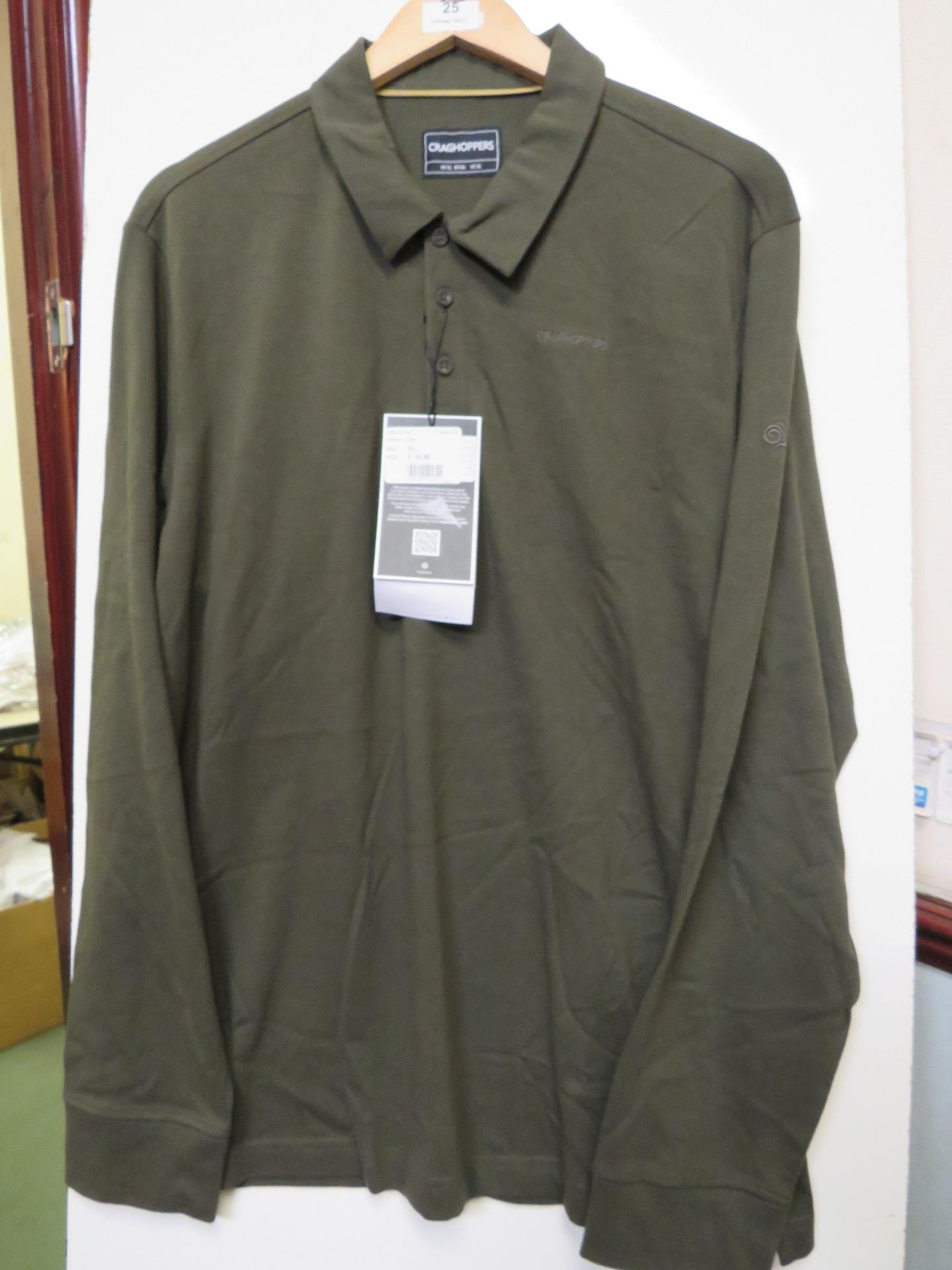 Craghopper Bryson Long Sleeve Polo Shirt, new size XL, RRP £45