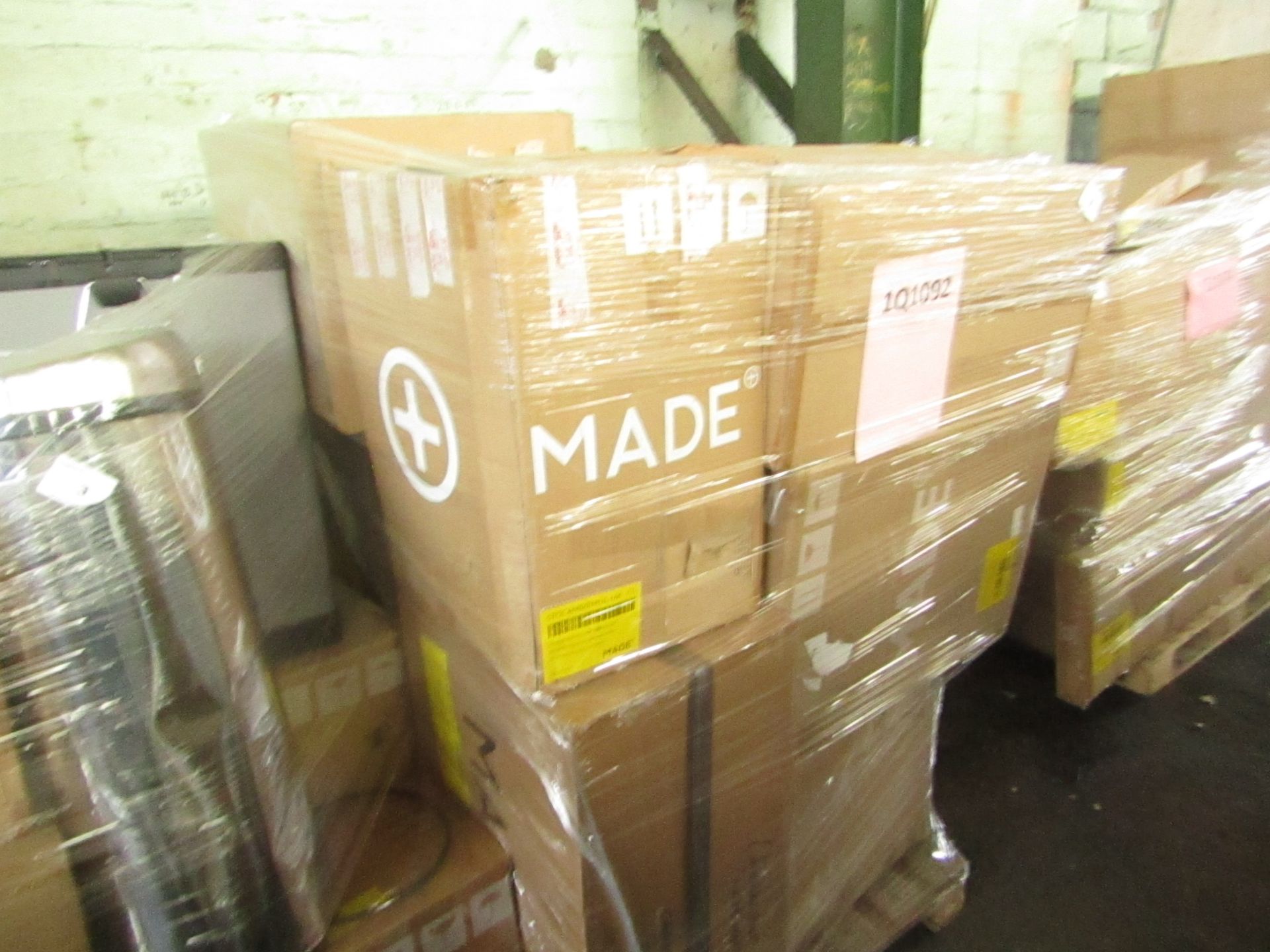 Mixed pallet of Made.com customer returns to include 15 items of stock with a total RRP of