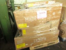 Mixed pallet of Made.com customer returns to include 11 items of stock with a total RRP of