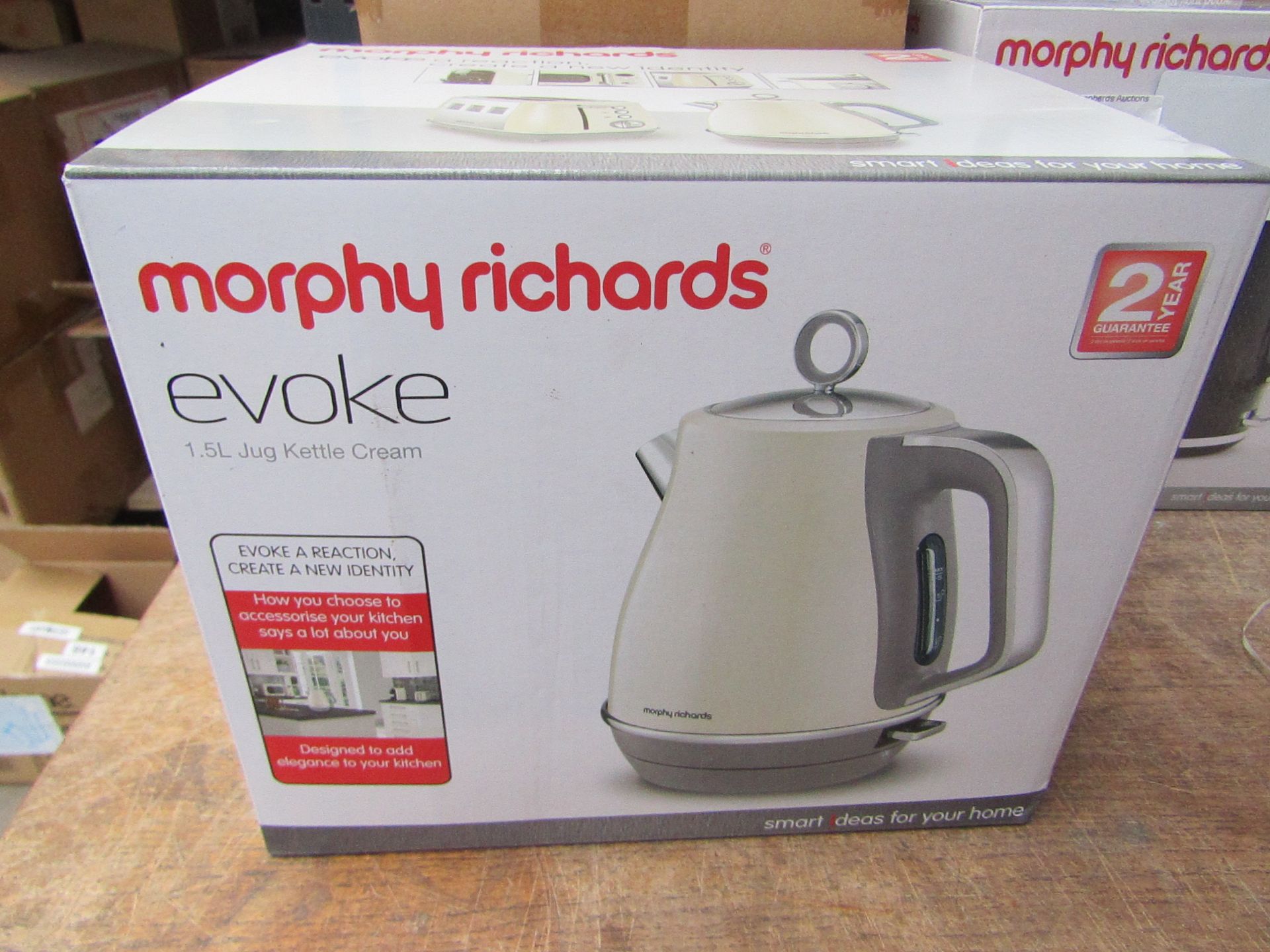 Morphy Richards Evoke 1.5L jug cream kettle, brand new and boxed. RRP £49.99