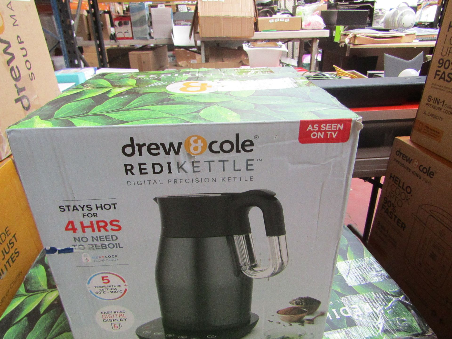 | 1x | DREW AND COLE REDIKETTLE TEMPERATURE CONTROLLED INSULATED KETTLE | PROFESSIONALLY REFURBISHED