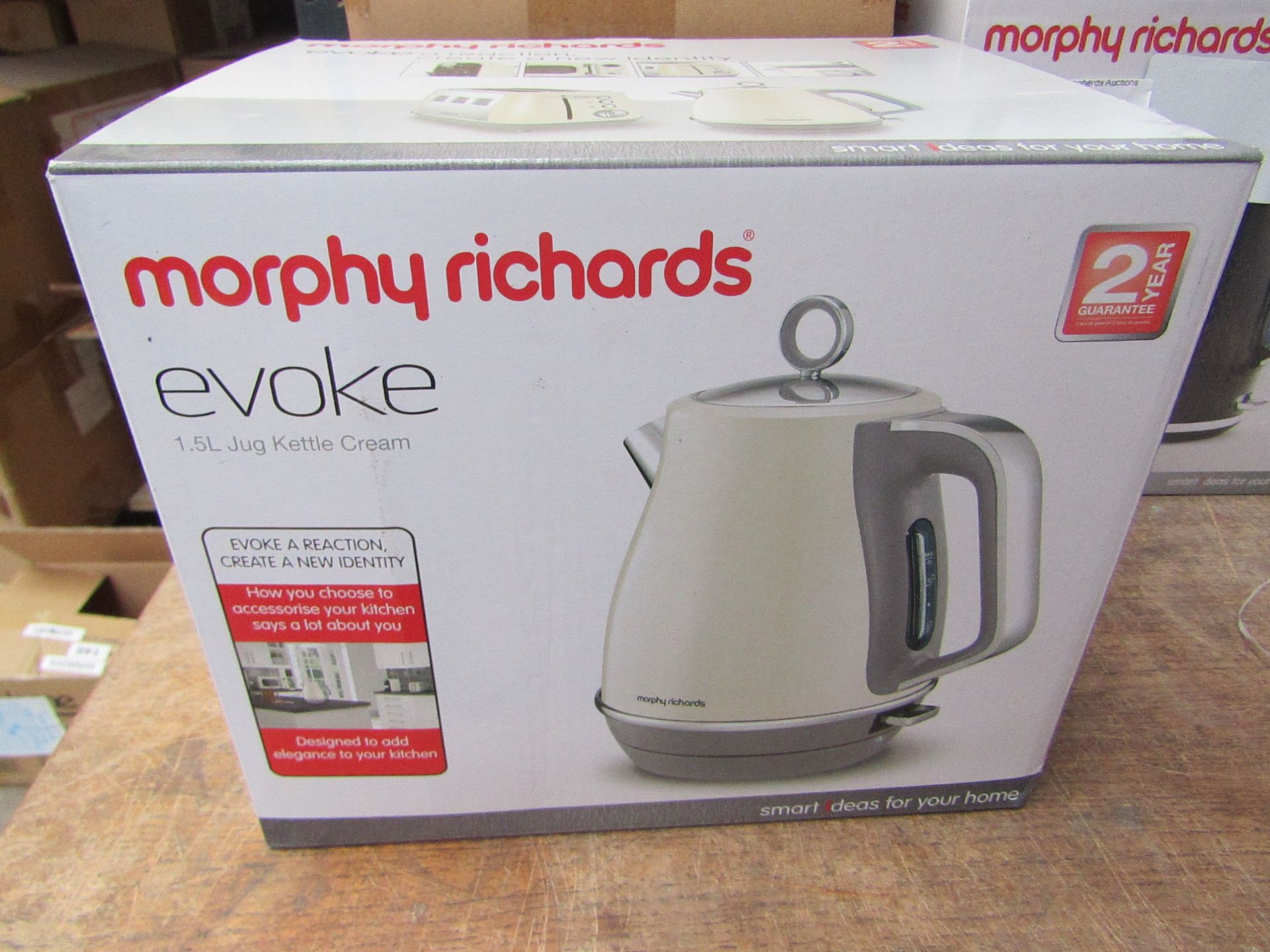 Morphy Richards Evoke 1.5L jug cream kettle, brand new and boxed. RRP £49.99