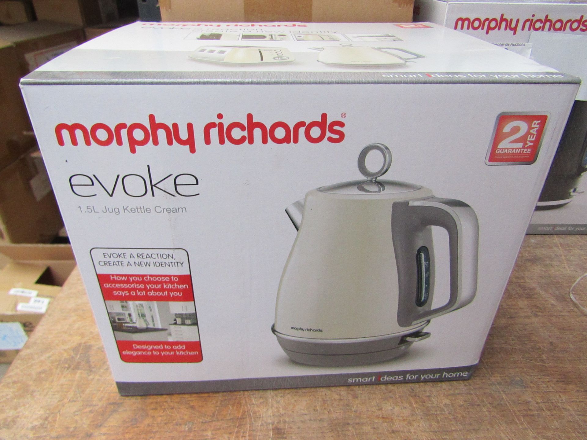 Morphy Richards Evoke 1.5L jug cream kettle, brand new and boxed. RRP £49.99