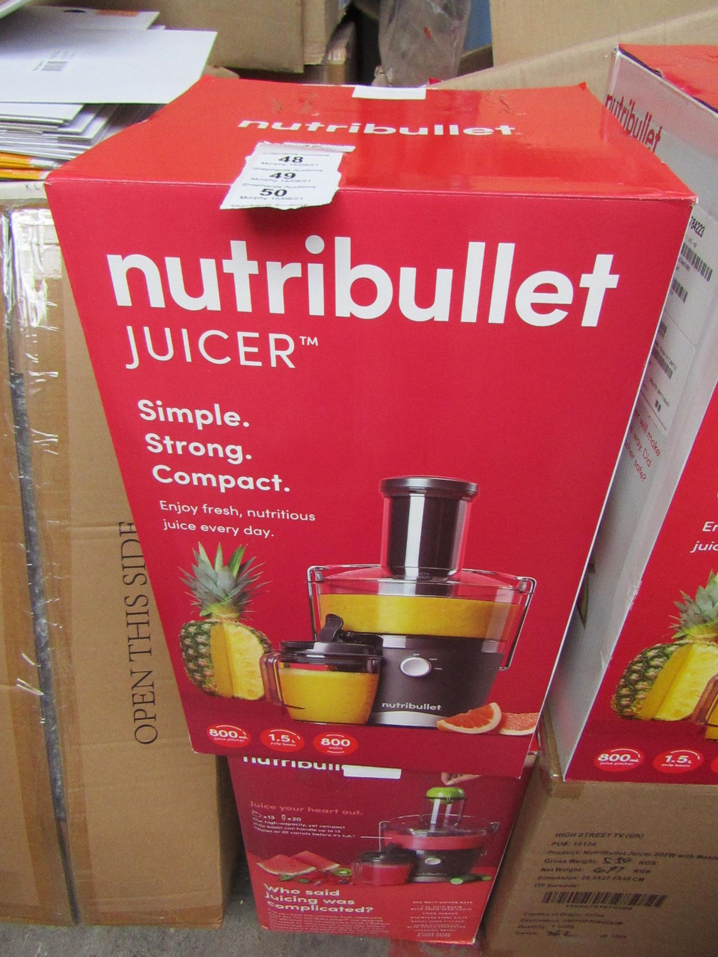 | 1x | NUTRIBULLET JUICER | PROFESSIONALLY REFURBISHED AND RE BOXED | NO ONLINE RESALE |RRP £99.