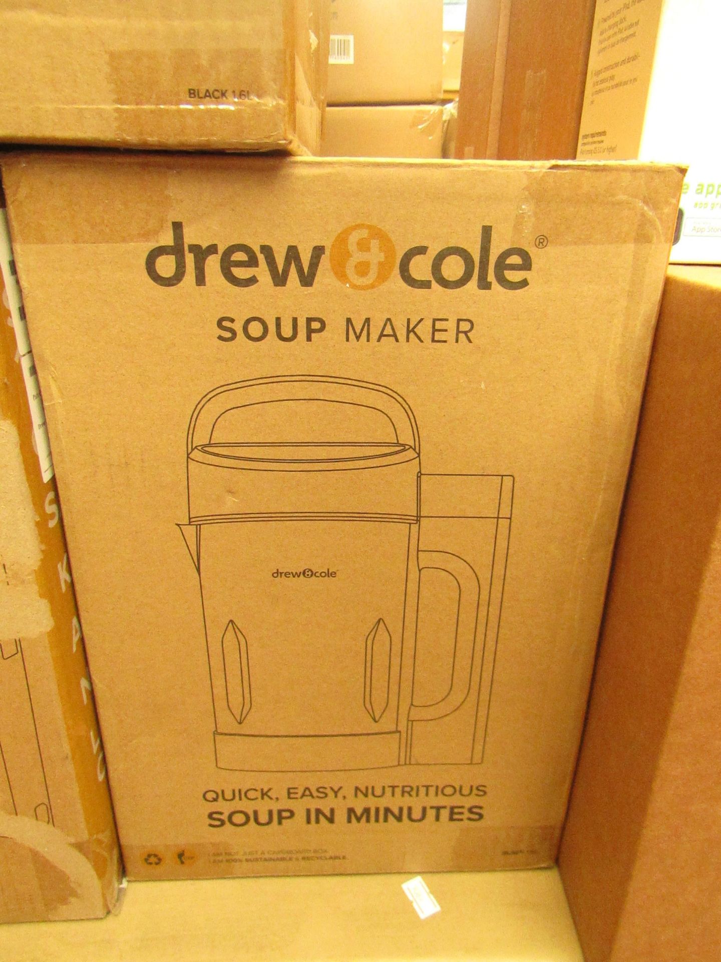 | 1x | DREW AND COLE SOUP MAKER | REFURBISHED AND BOXED | NO ONLINE RESALE | SKU - | RRP £59.99 |