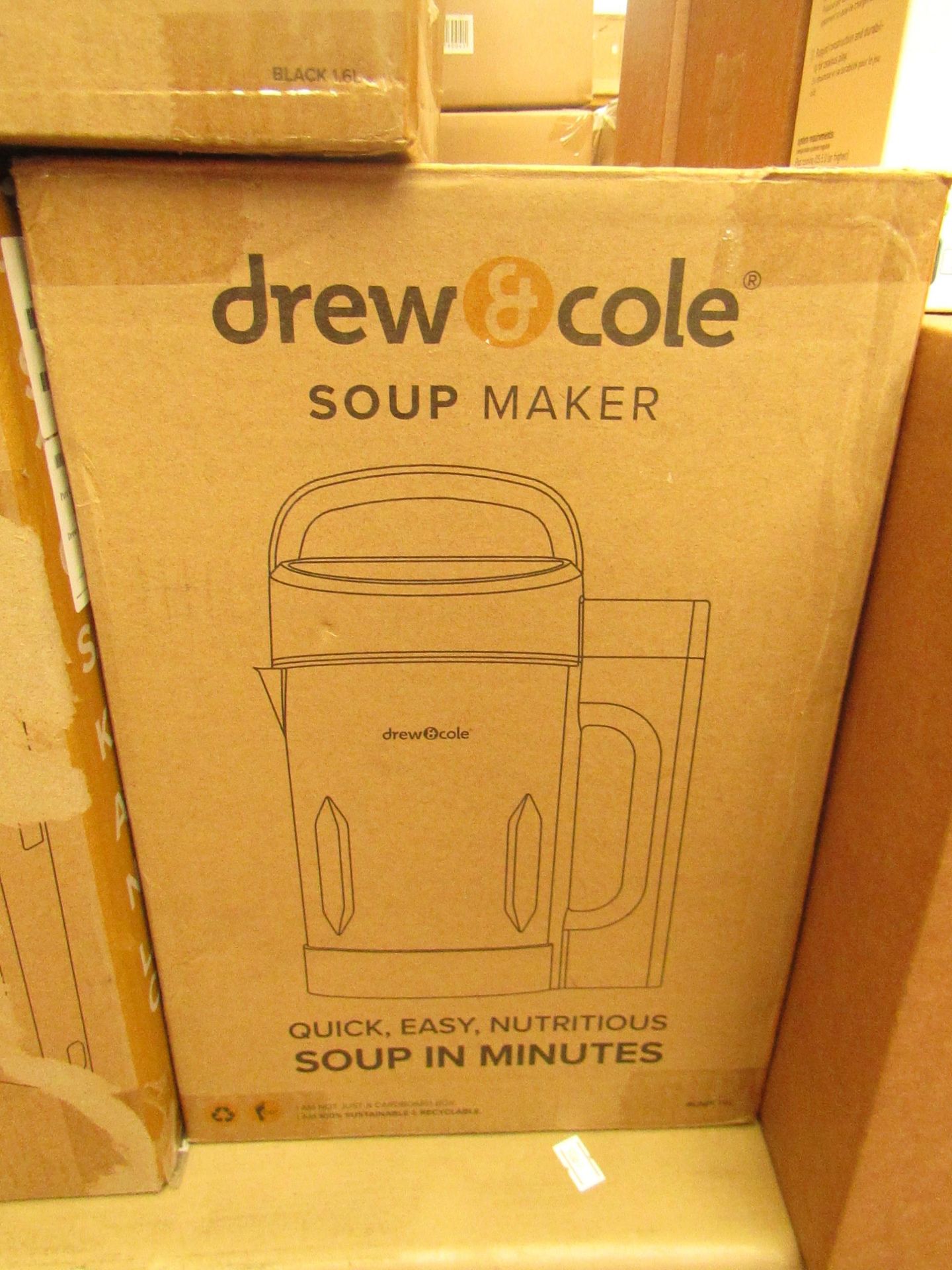 | 1x | DREW AND COLE SOUP MAKER | REFURBISHED AND BOXED | NO ONLINE RESALE | SKU - | RRP £59.99 |