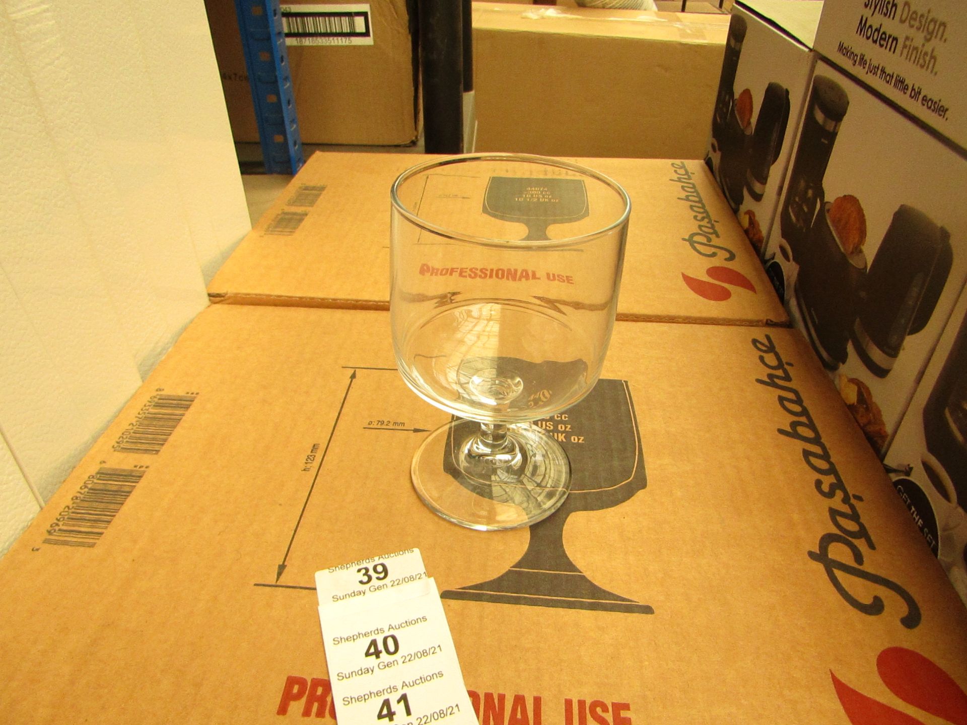 12 x Pasabahce - Tower Glasses - 300cc - Unchecked & Boxed.