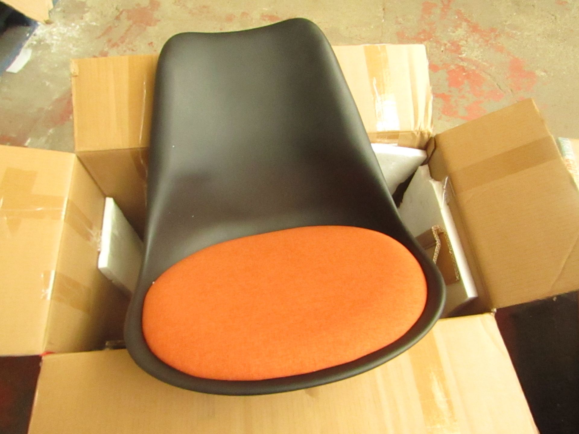 | 1X | MADE.COM THELMA OFFICE CHAIR, BLACK & ORANAGE | RRP £109 |