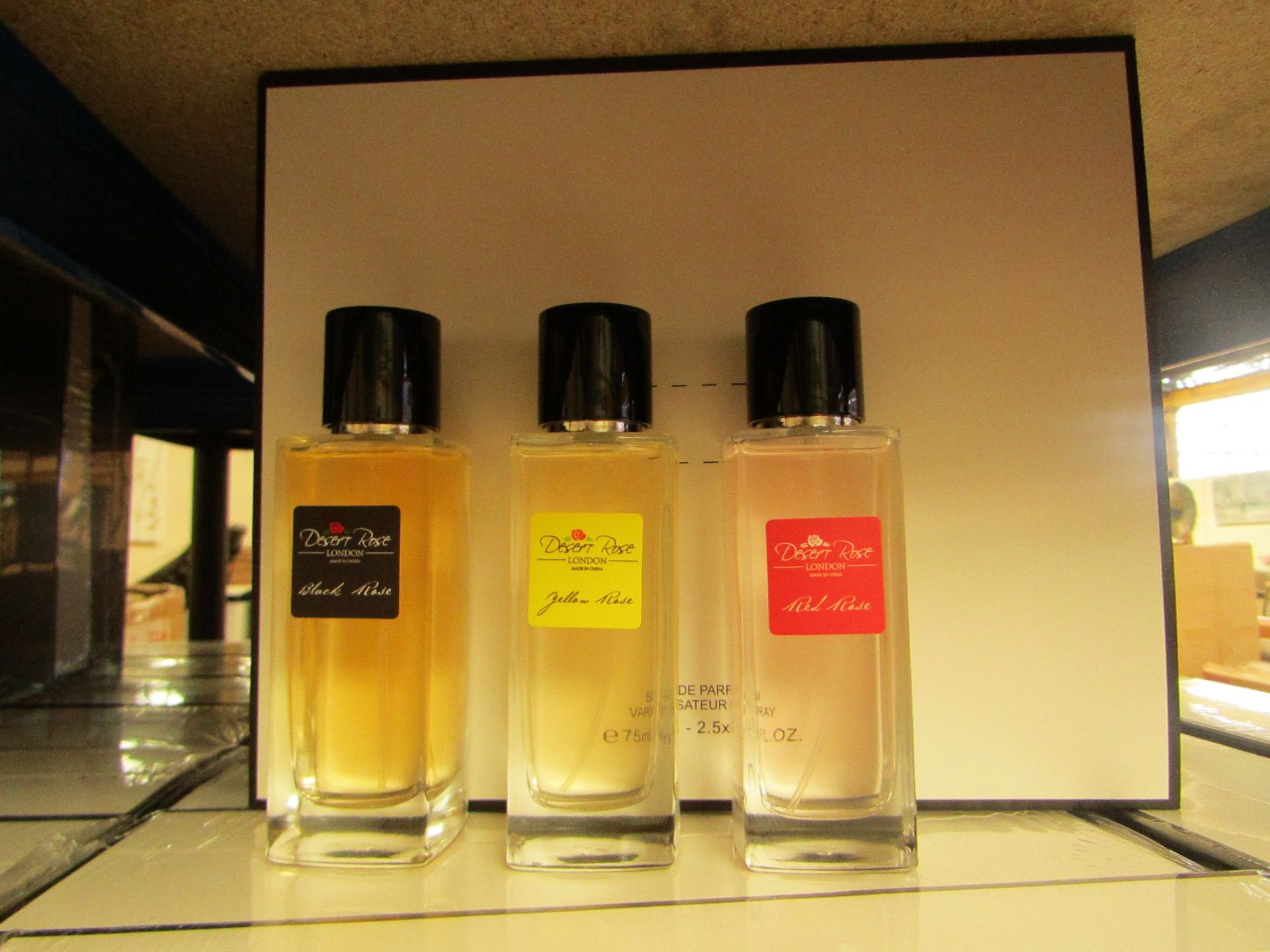 Desert Rose London - Triple Rose Eau De Parfum Vaporisateur Spray (3x 75ml) - New & Boxed.