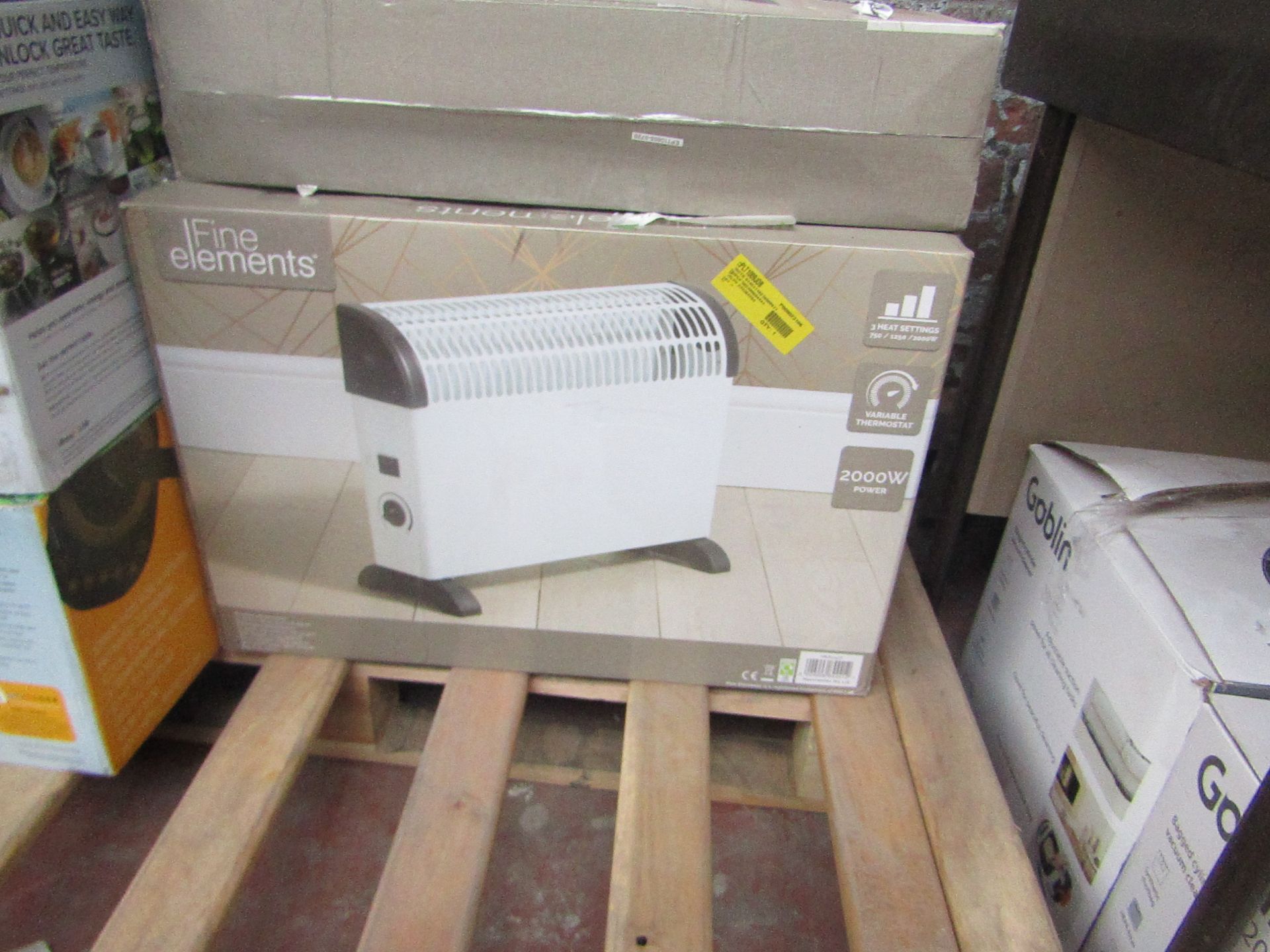 | 4X | FINE ELEMENTS 2000W CONVECTOR HEATER | UNCHECKED & BOXED | NO ONLINE RESALE | SKU