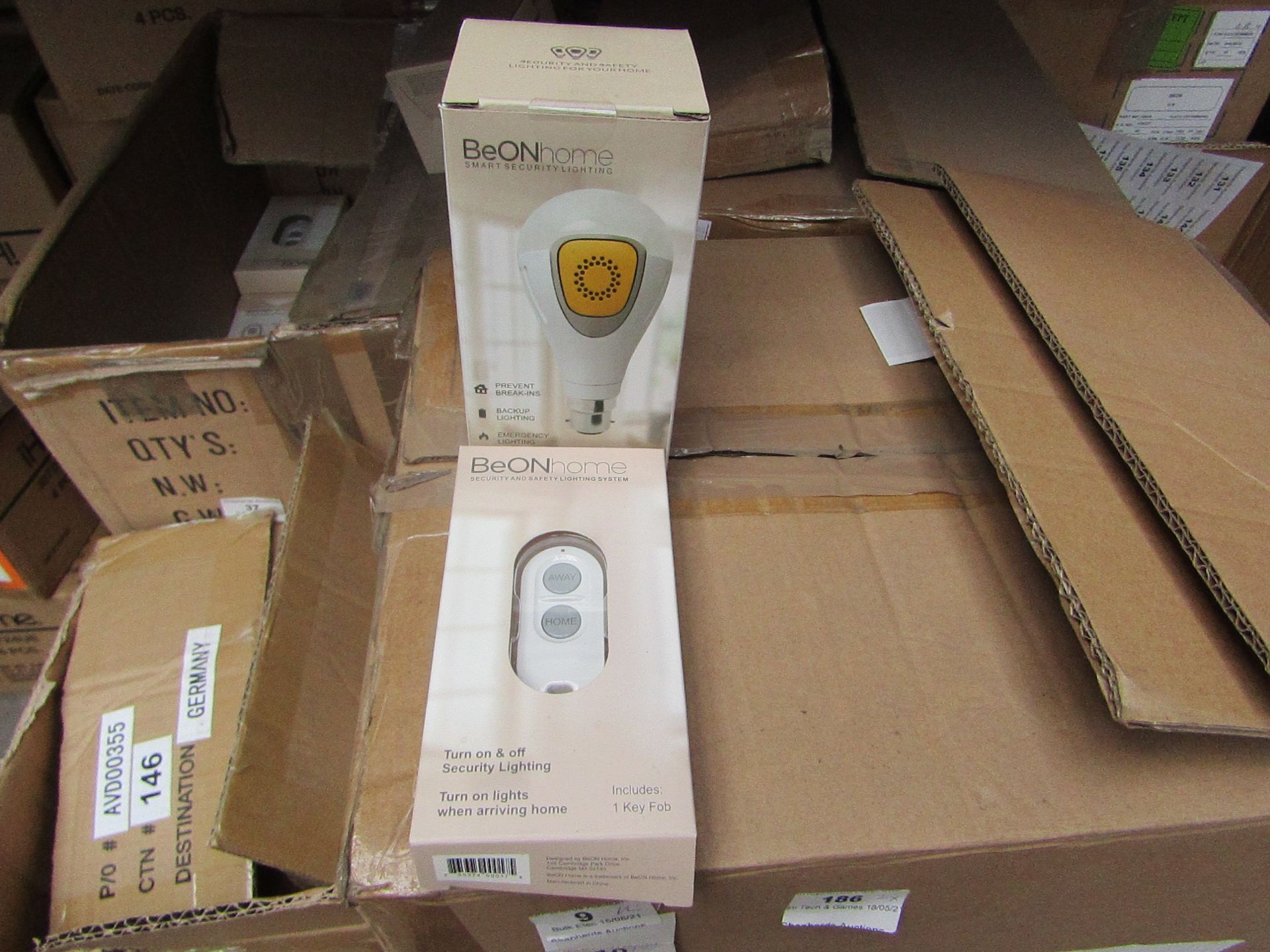 12x BeOn Home smart light bulbs with 3x wireless remotes, easy set up with a app, no need for a hub,