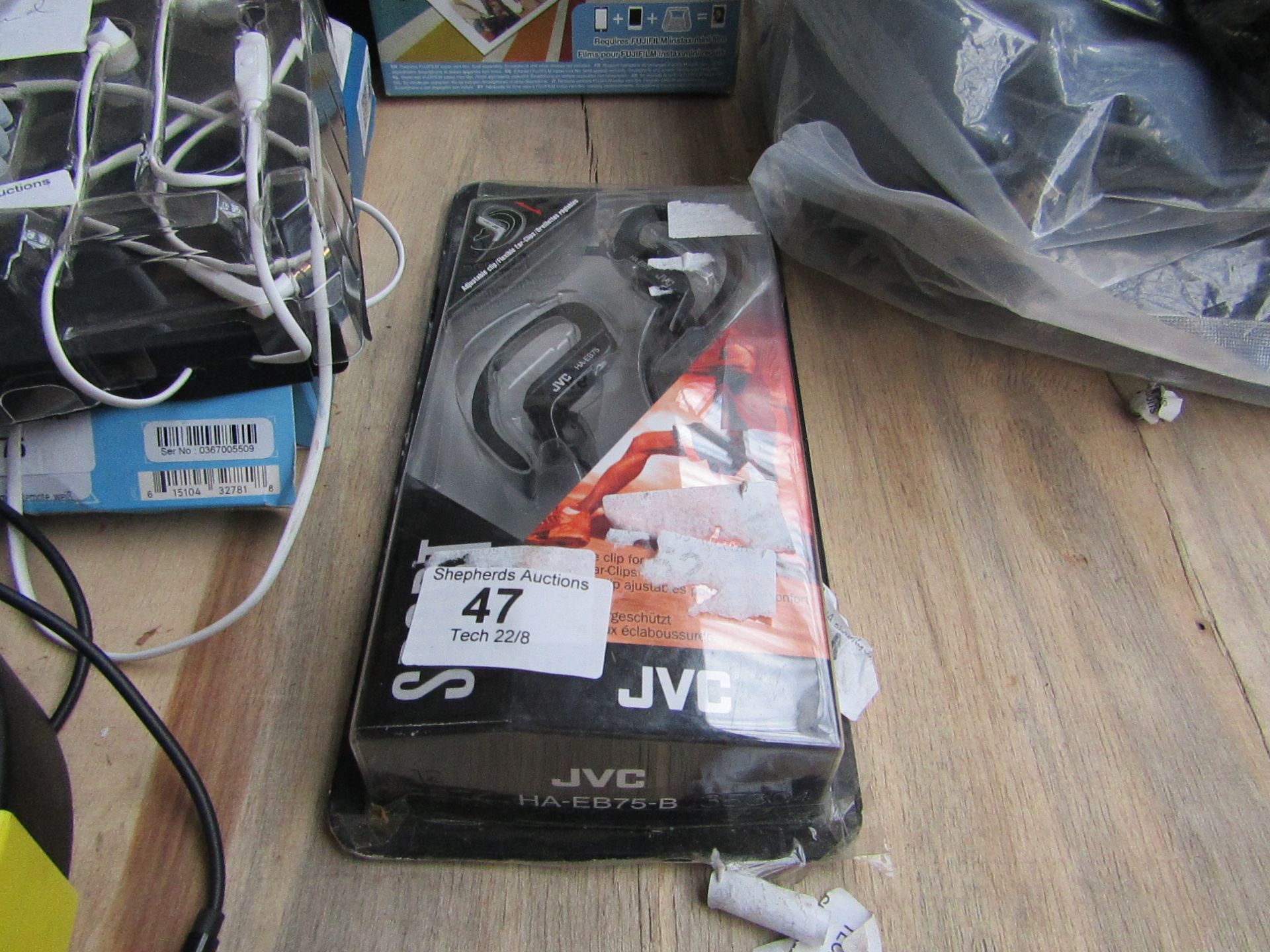 JVC Sport Wired Earbuds - Untested & Boxed -