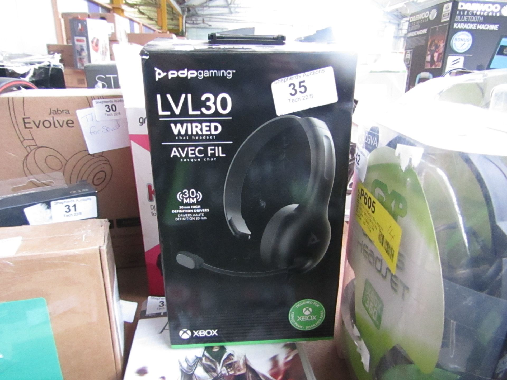 PDP Gaming Level 30 Wired Headset - Untested & Boxed -