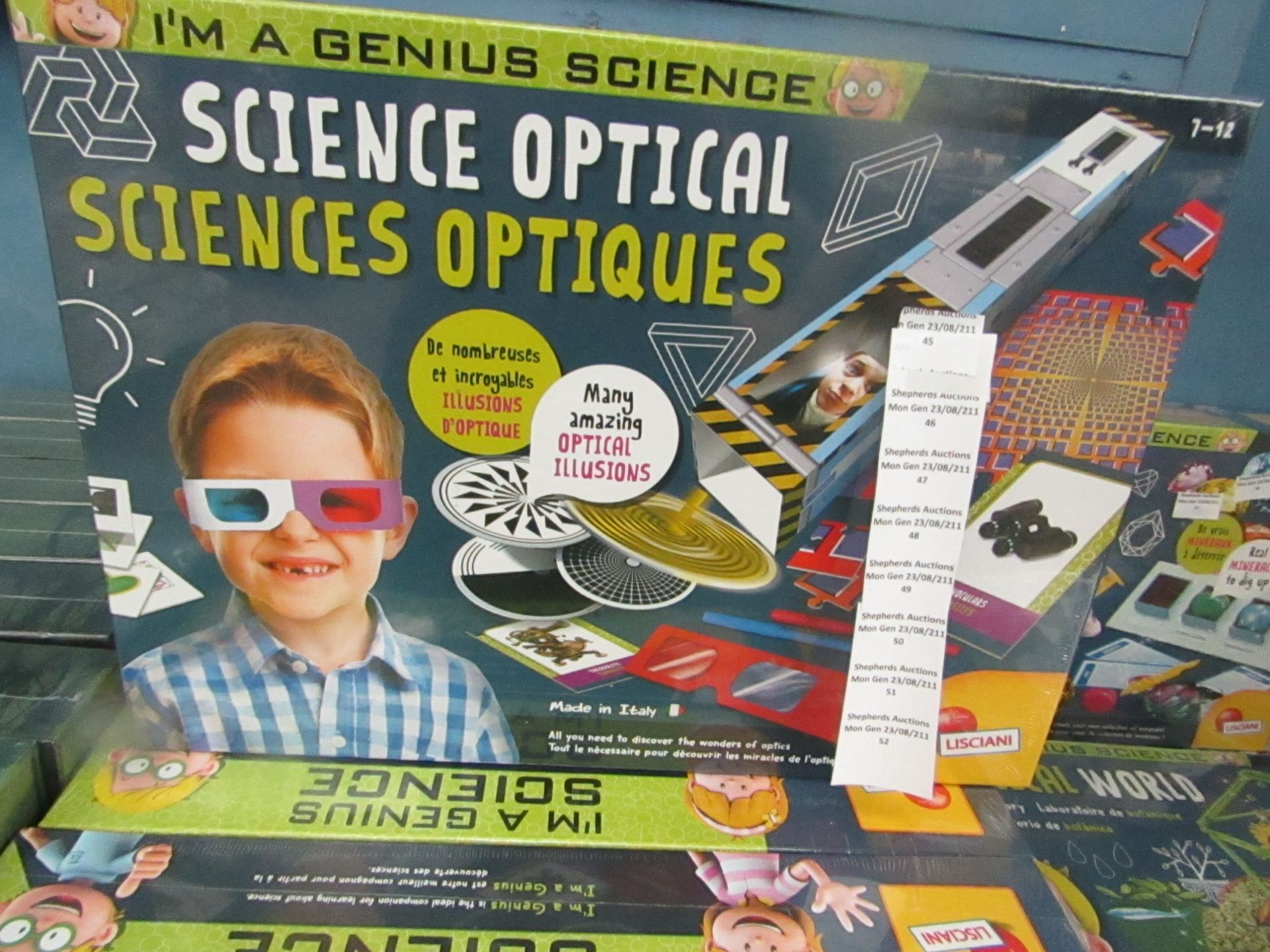 Lisciani - Im A Genius Science Optical Illusion Science Activity Set - New & Boxed.