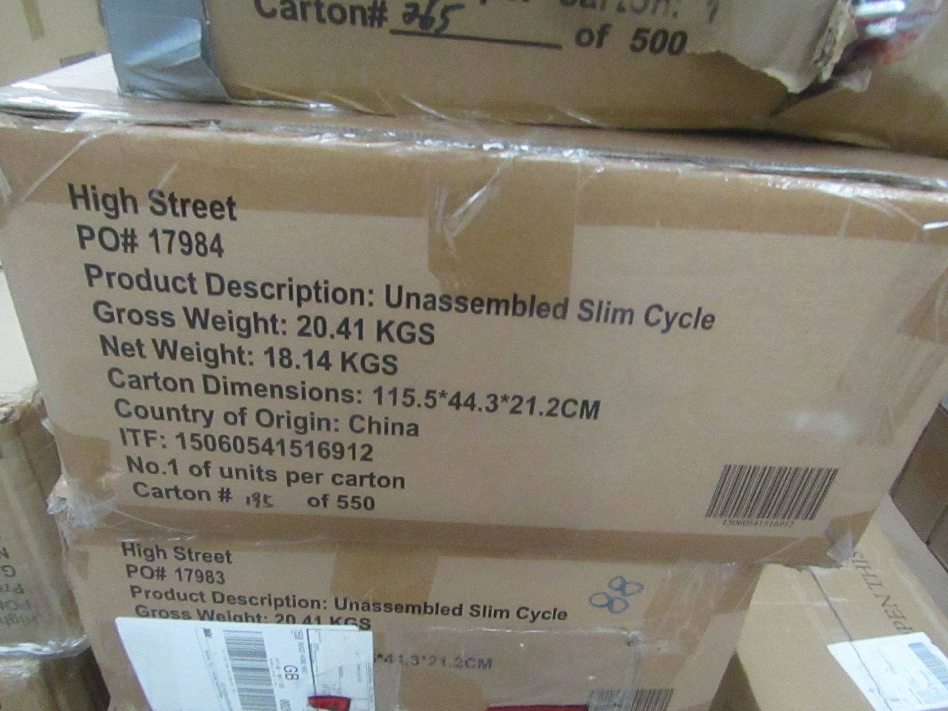| 1X | SLIM CYCLE | UNCHECKED & BOXED | NO ONLINE RESALE | SKU C15060541516912 | RRP £229 |