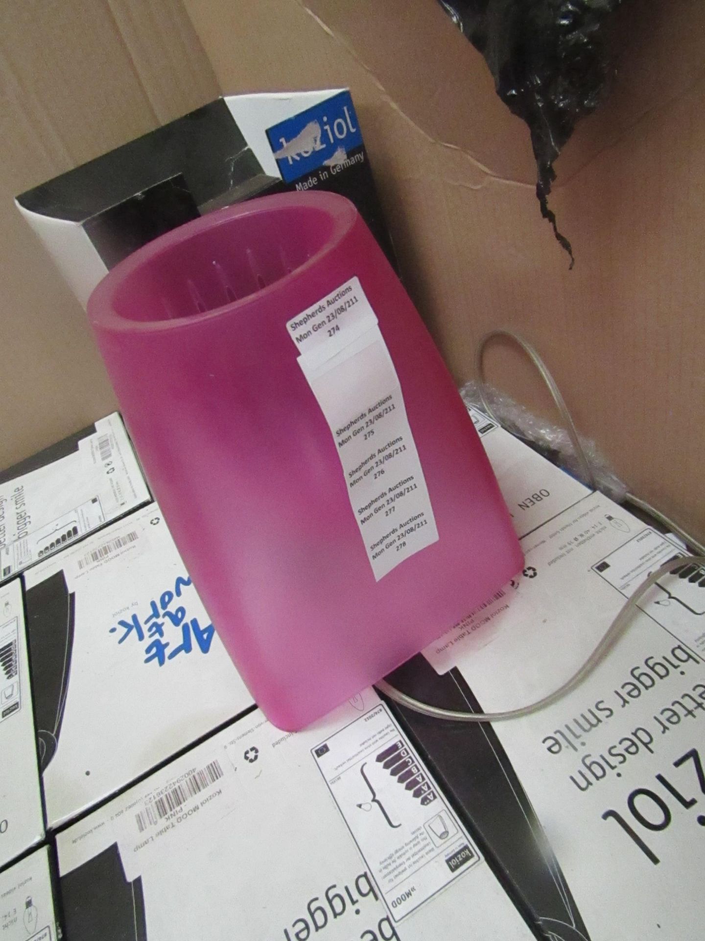 Koziol - MOOD Table Lamp (Pink) EU Plugs - Unused & Boxed.