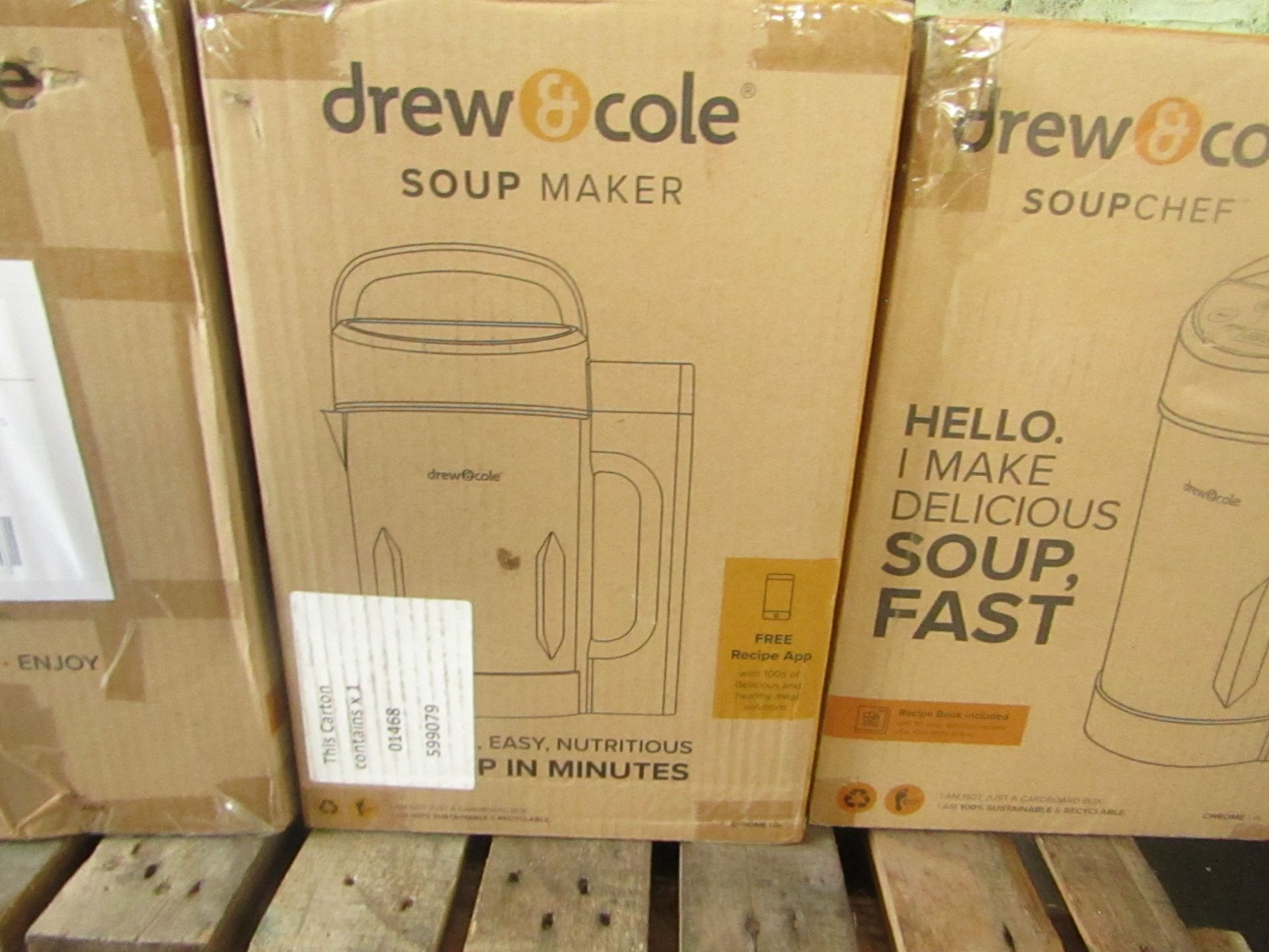 | 4X | DREW & COLE SOUP CHEFS | UNCHECKED & BOXED | NO ONLINE RESALE | RRP £59.99 | TOTAL LOT RRP £