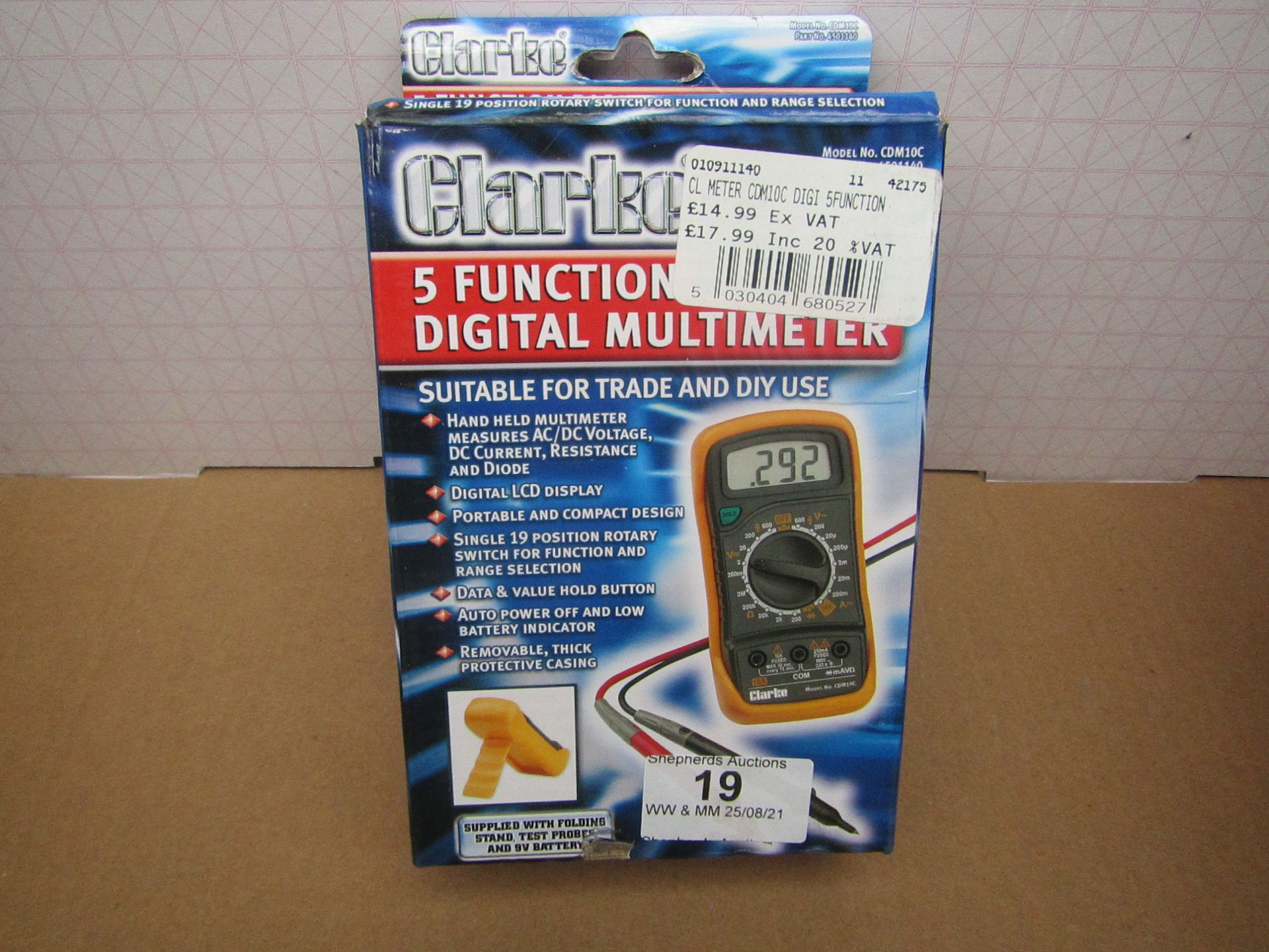 1x CL METER CDM10C DIGI 5FUNCTION, This lot is a Machine Mart product which is raw and completely