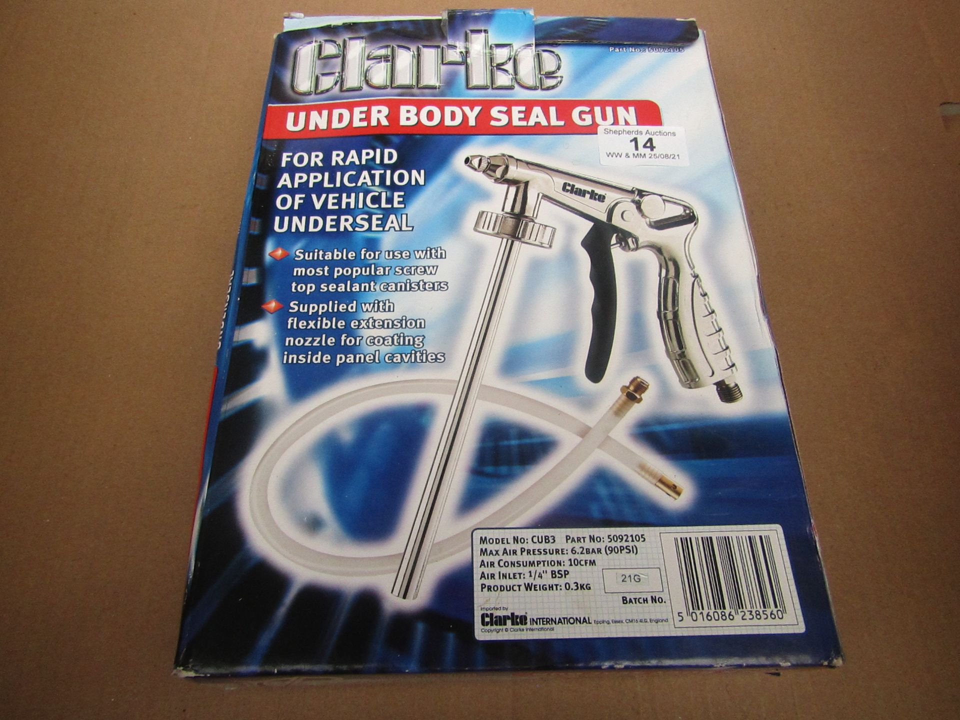1x CL UNDERSEALGUN CUB3, This lot is a Machine Mart product which is raw and completely unchecked