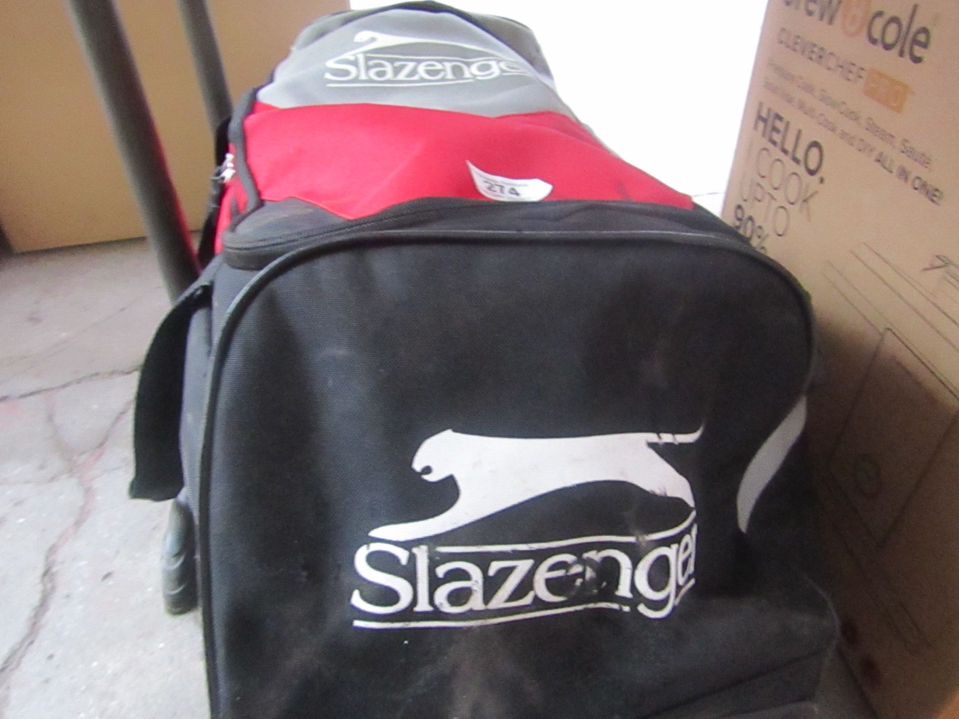 Slazenger Pro Cricket Bag & Wicket Keeping Gear - Used