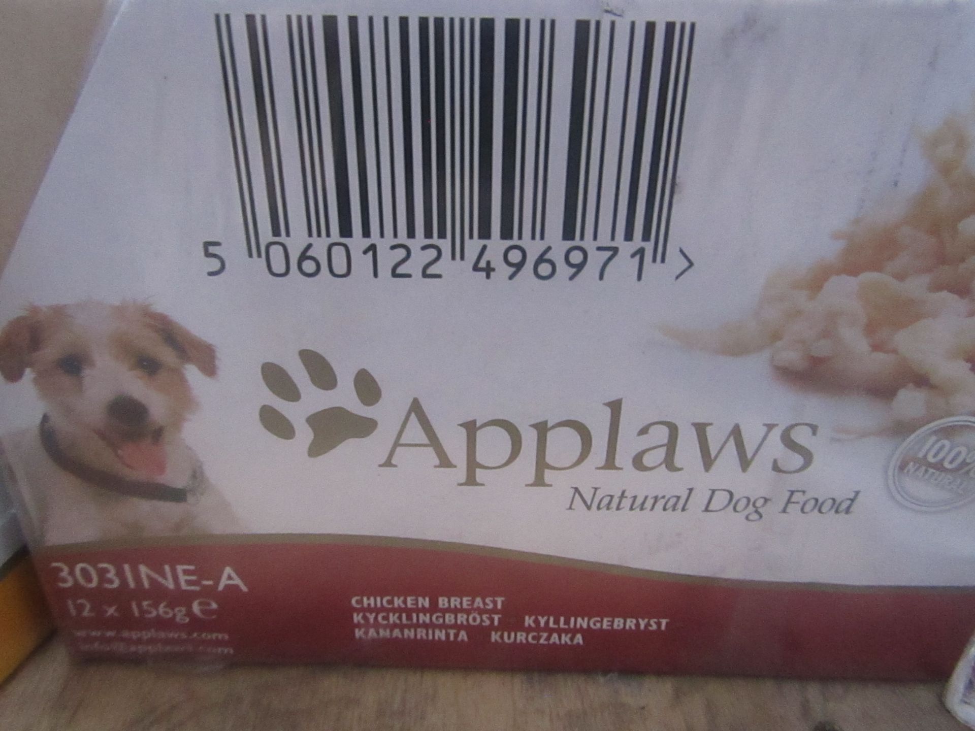 Applaws - Natural Dog Food (Chicken Breast) (12x 156g) - BBD 04/23 - New & Boxed.