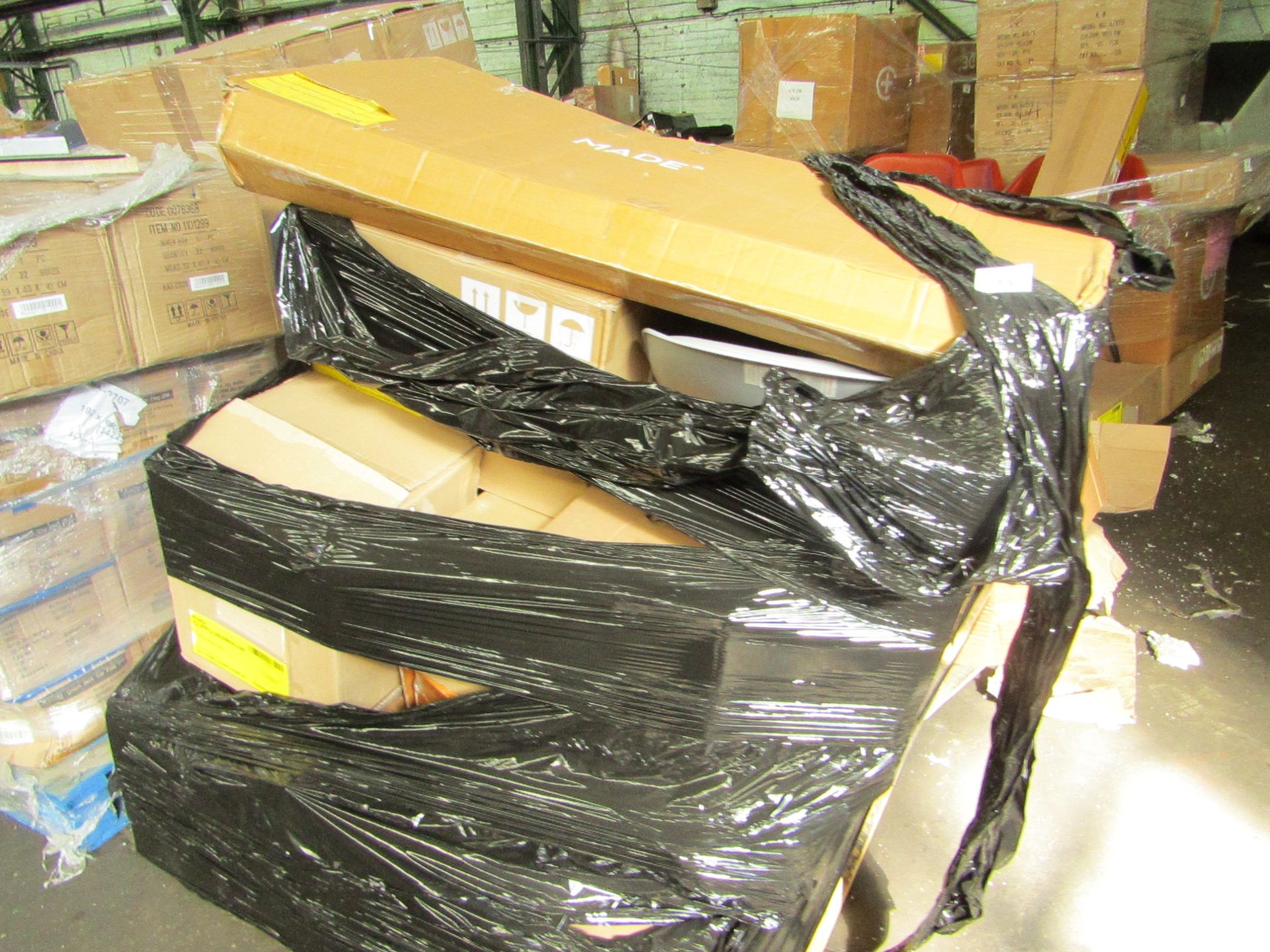 | 1X | PALLET OF FAULTY / MISSING PARTS / DAMAGED CUSTOMER RETURNS MADE.COM STOCK UNMANIFESTED |