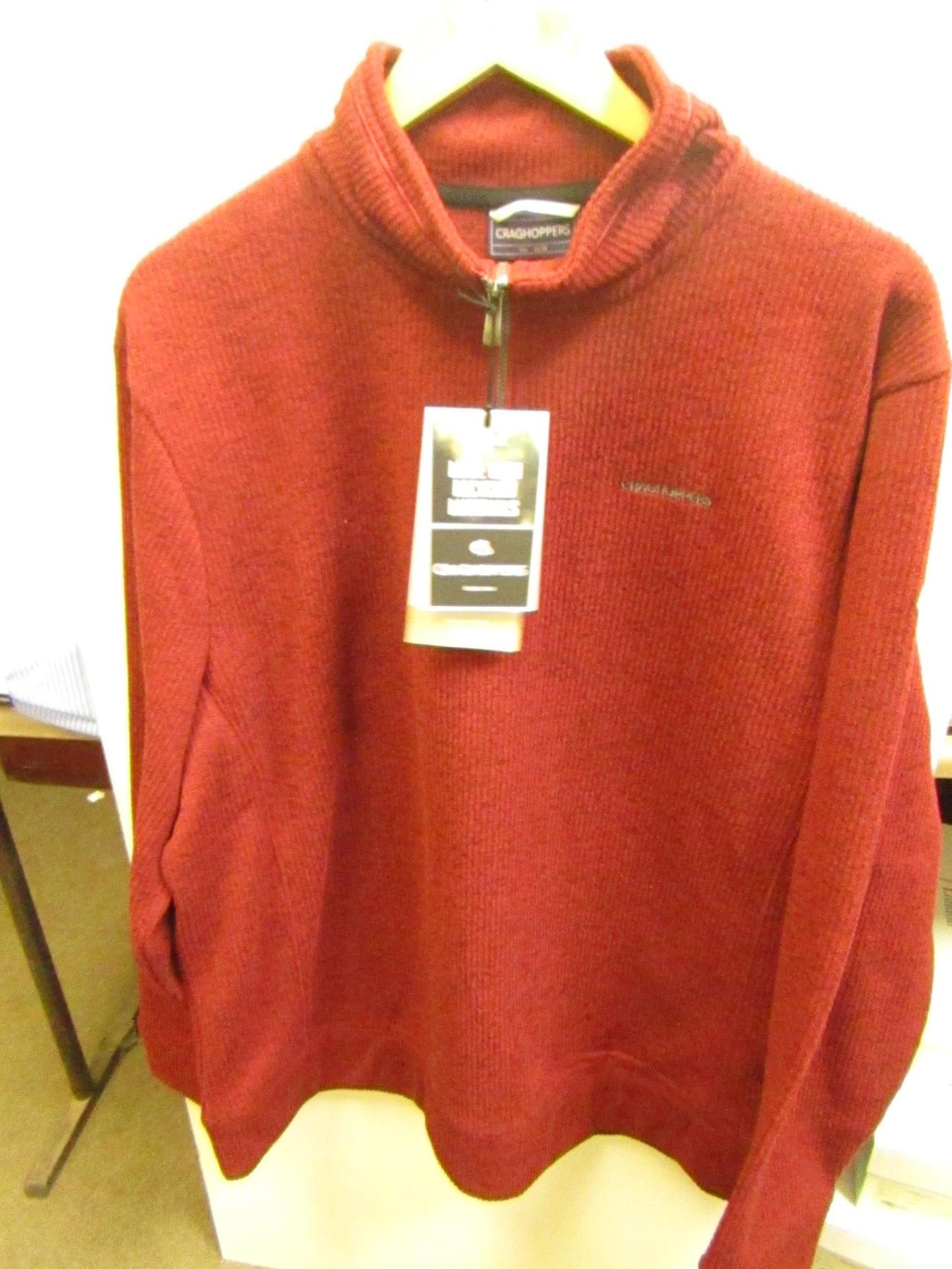 Craghopper Medwin 1/4 zip Knitted Jumper, new size XXL, RRP £60