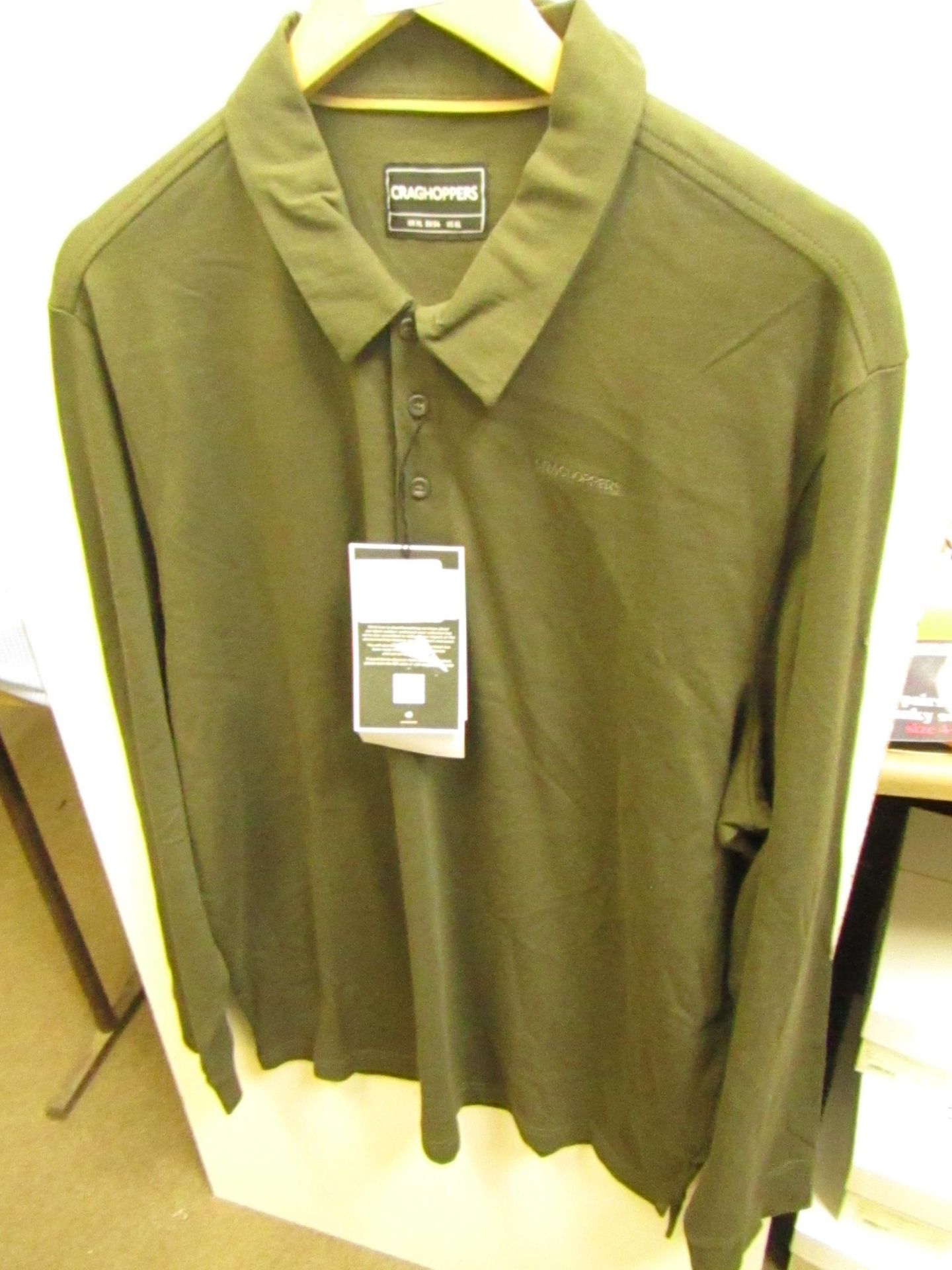 Craghopper Bryson Long Sleeve Polo Shirt, new size XL, RRP £45