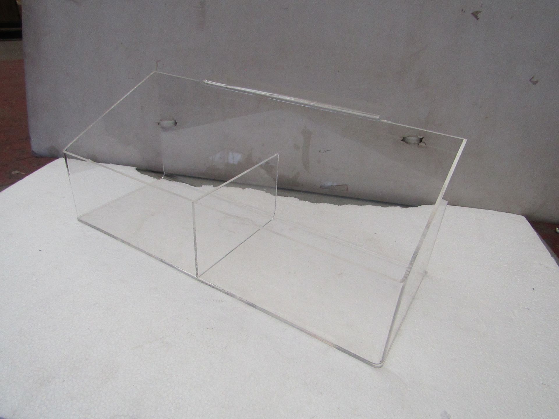 2x Spanx - Transparent Double Bin For Ladder ( 38cm Long X 15cm Tall X 15 Wide ) - Good Condition. - Image 2 of 2