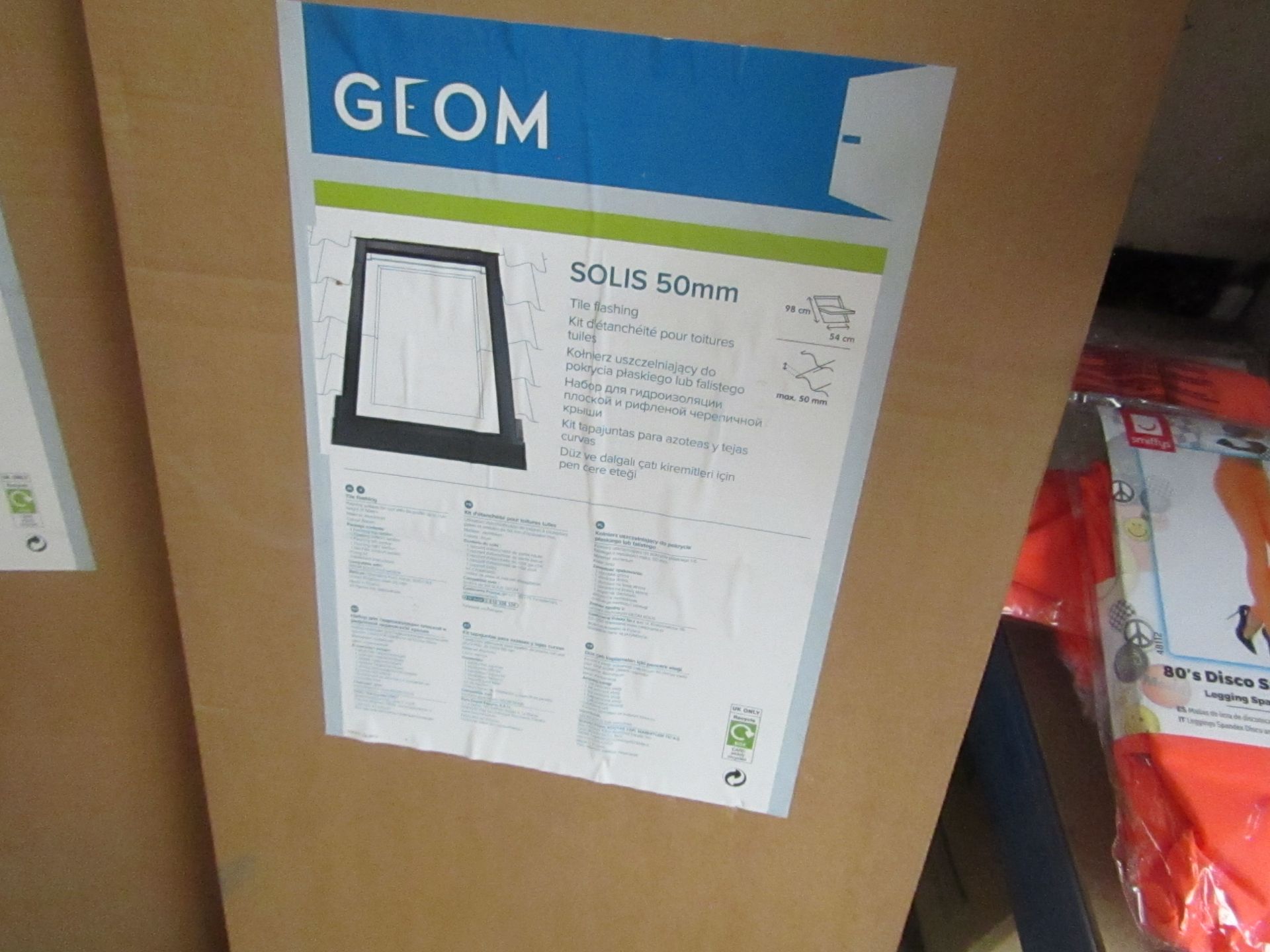 Geom - Solis 50mm Slate Flashing (Suitable For Finishing Tiles) - Unchecked & Boxed. - Image 2 of 2