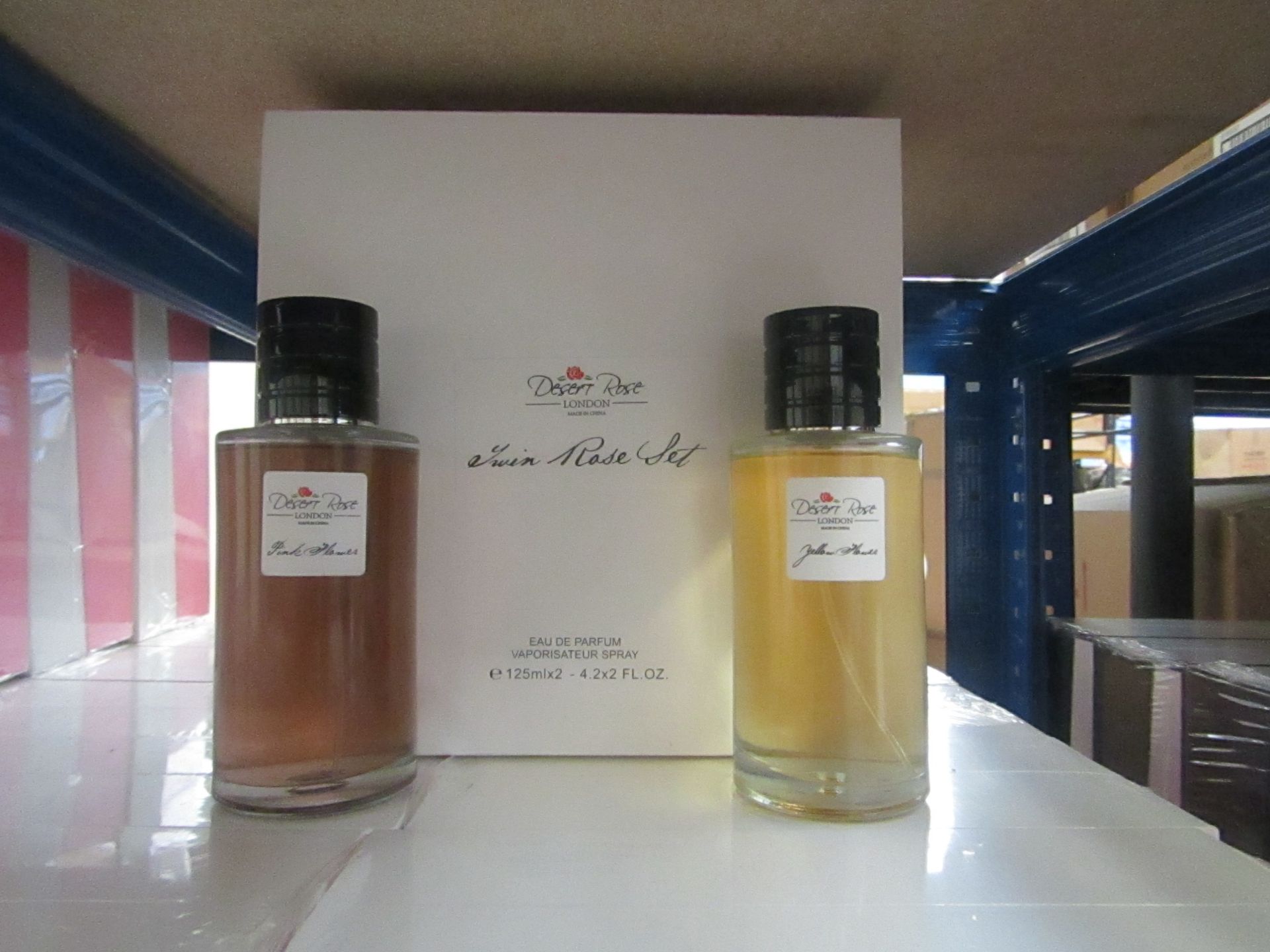 Desert Rose London - Twim Rose Eau De Parfum Vaporisateur Spray Set (2x 125ml) - New & Boxed.