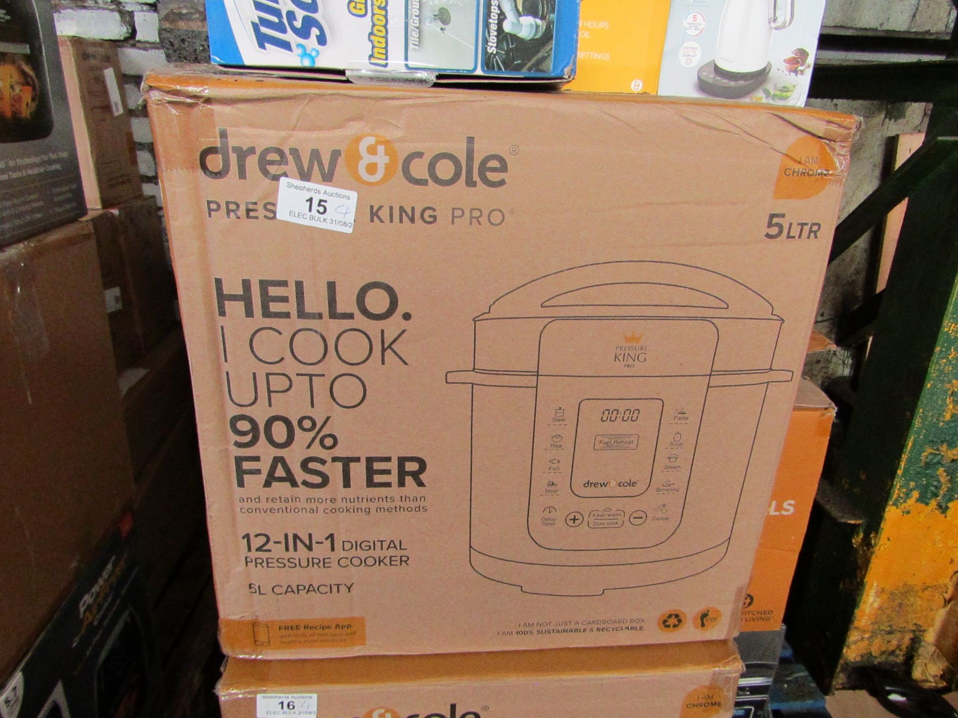 4X DREW & COLE PRESSURE KING PRO 12 IN 1 PRESSURE COOKERS | UNCHECKED & BOXED | NO ONLINE RESALE |