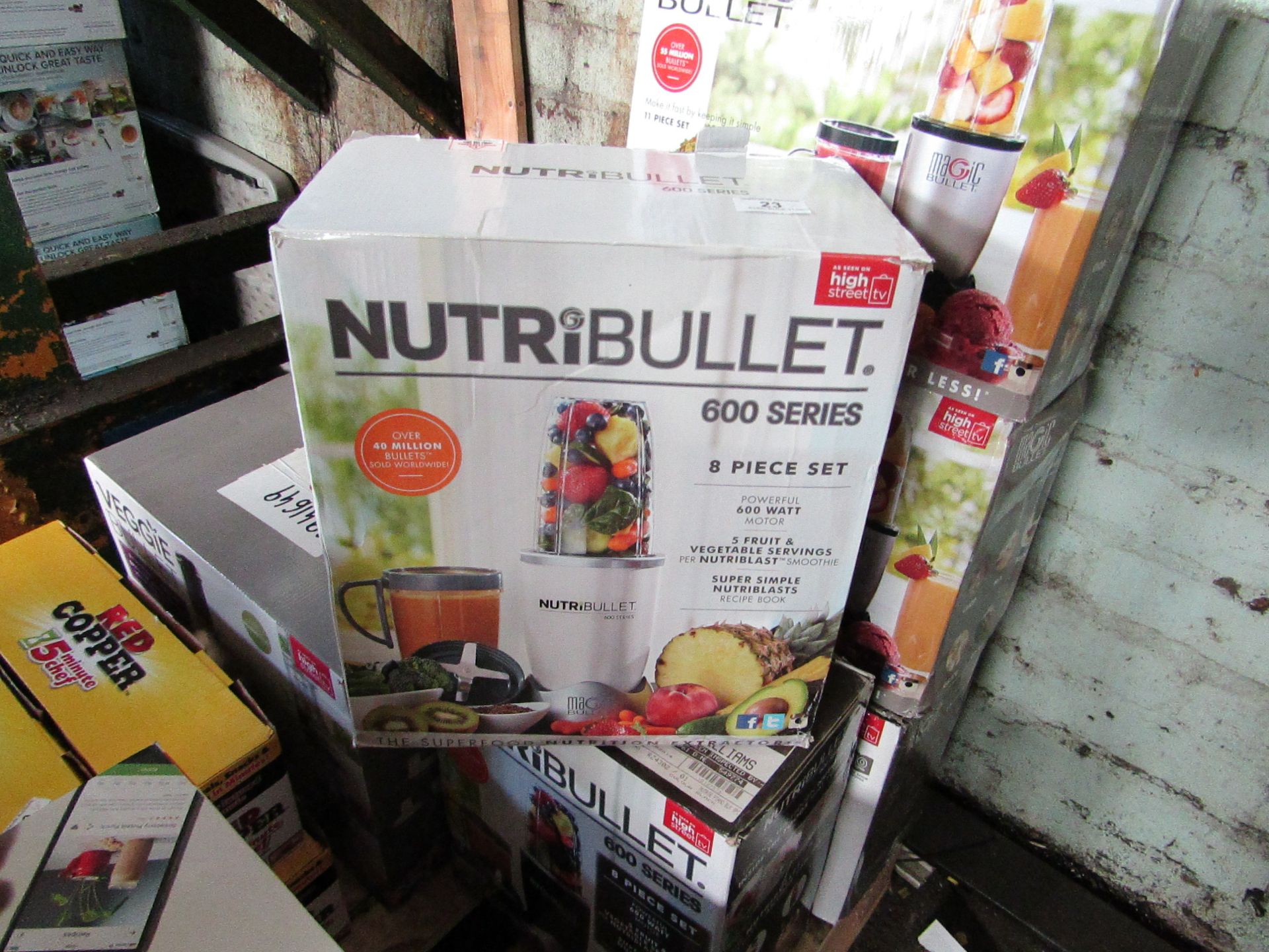 2X NUTRIBULLET 600 SERIES BLENDERS | UNCHECKED & BOXED | NO ONLINE RESALE | RRP £60 EACH | TOTAL LOT