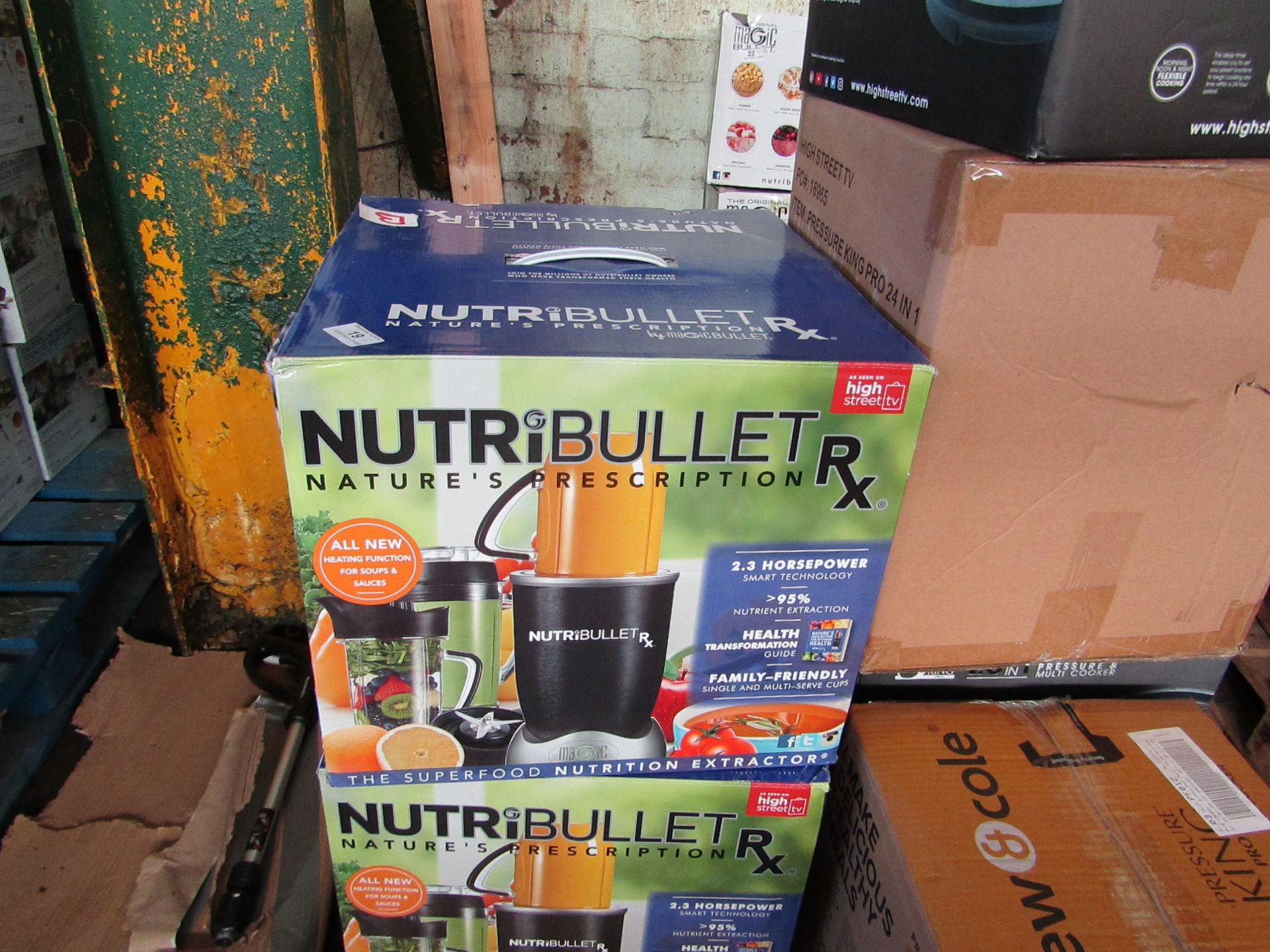 2X NUTRIBULLET RX | UNCHECKED & BOXED | NO ONLINE RESALE | RRP £130 | LOT RRP £260 |