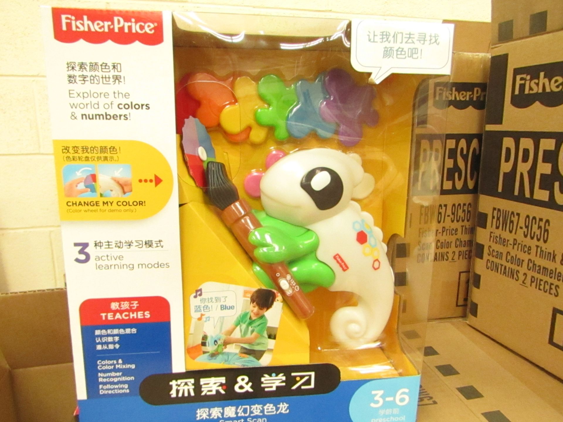 2x Fisher Price - Think & Learn Smart Educational Colour Teaching Chinese to English Toy " Scan