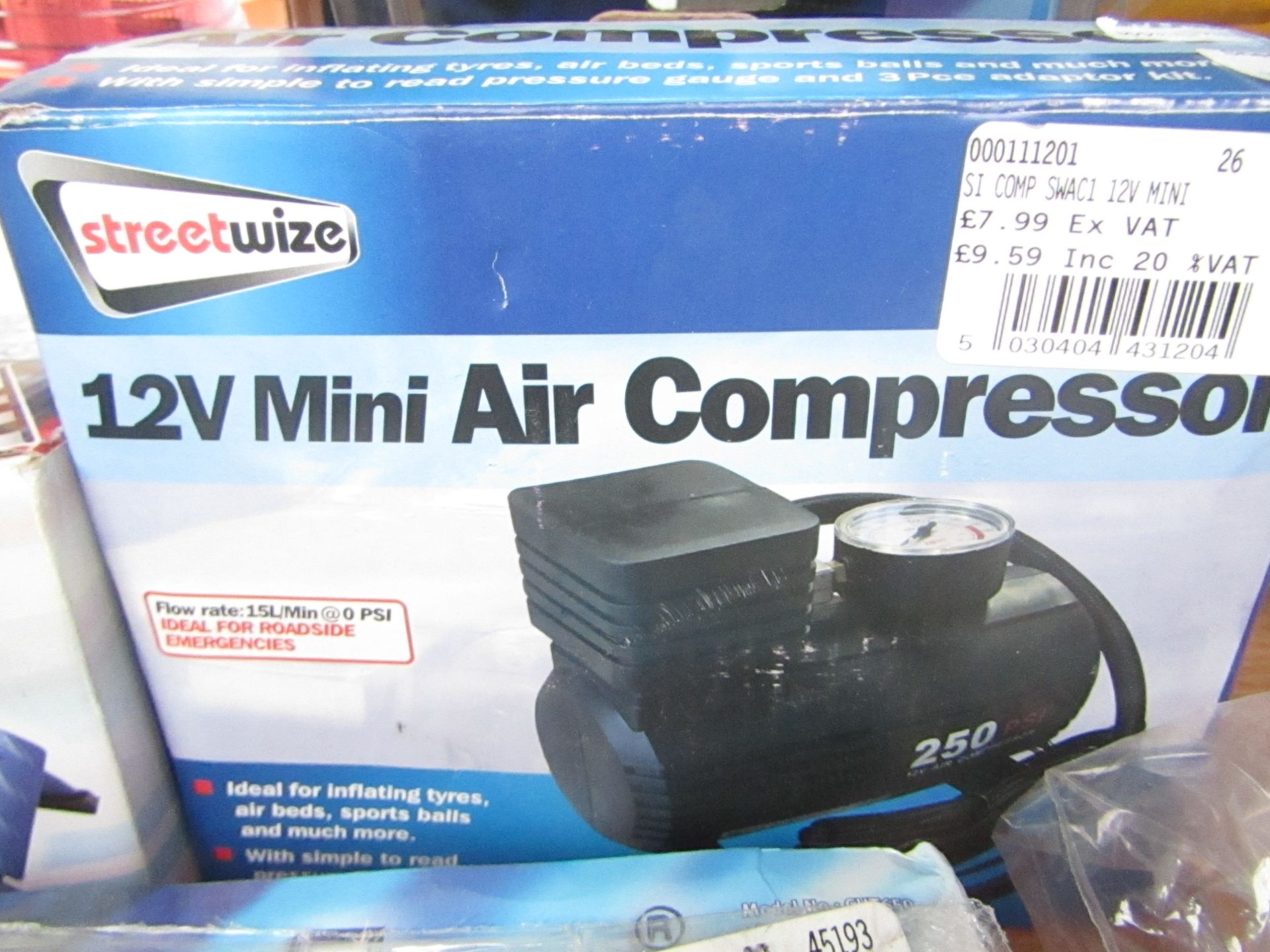 1x SI COMP SWAC1 12V MINI, This lot is a Machine Mart product which is raw and completely