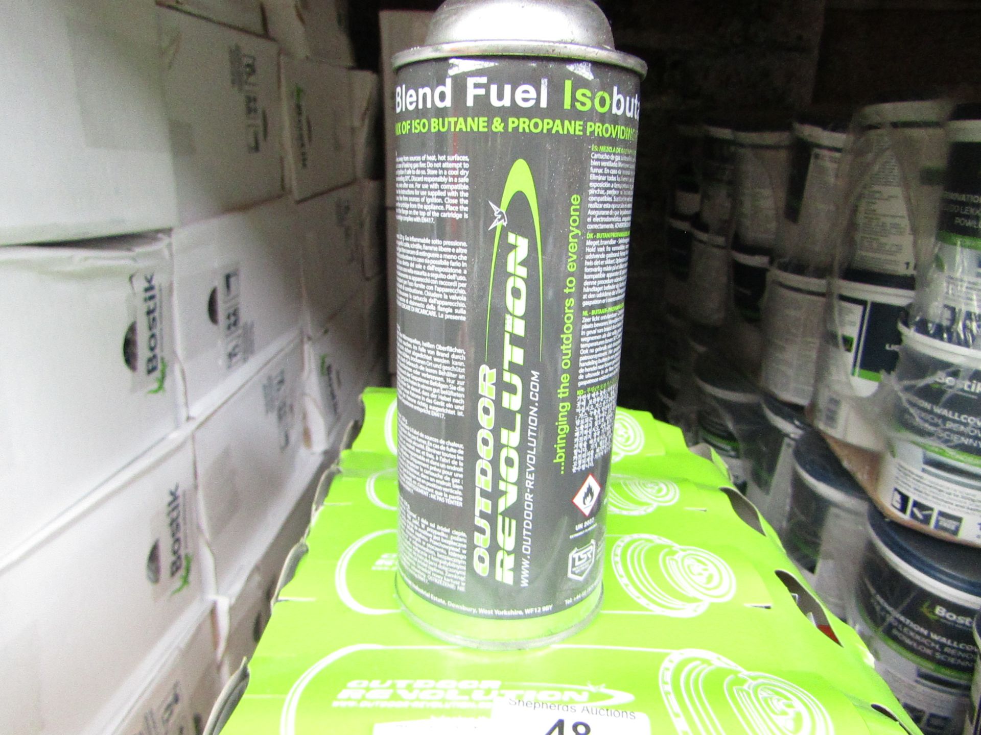 4x Outdoor Revolution - Premium Blend Fuel - Isobutane - Propane - 220g Cans - Unused & Boxed.