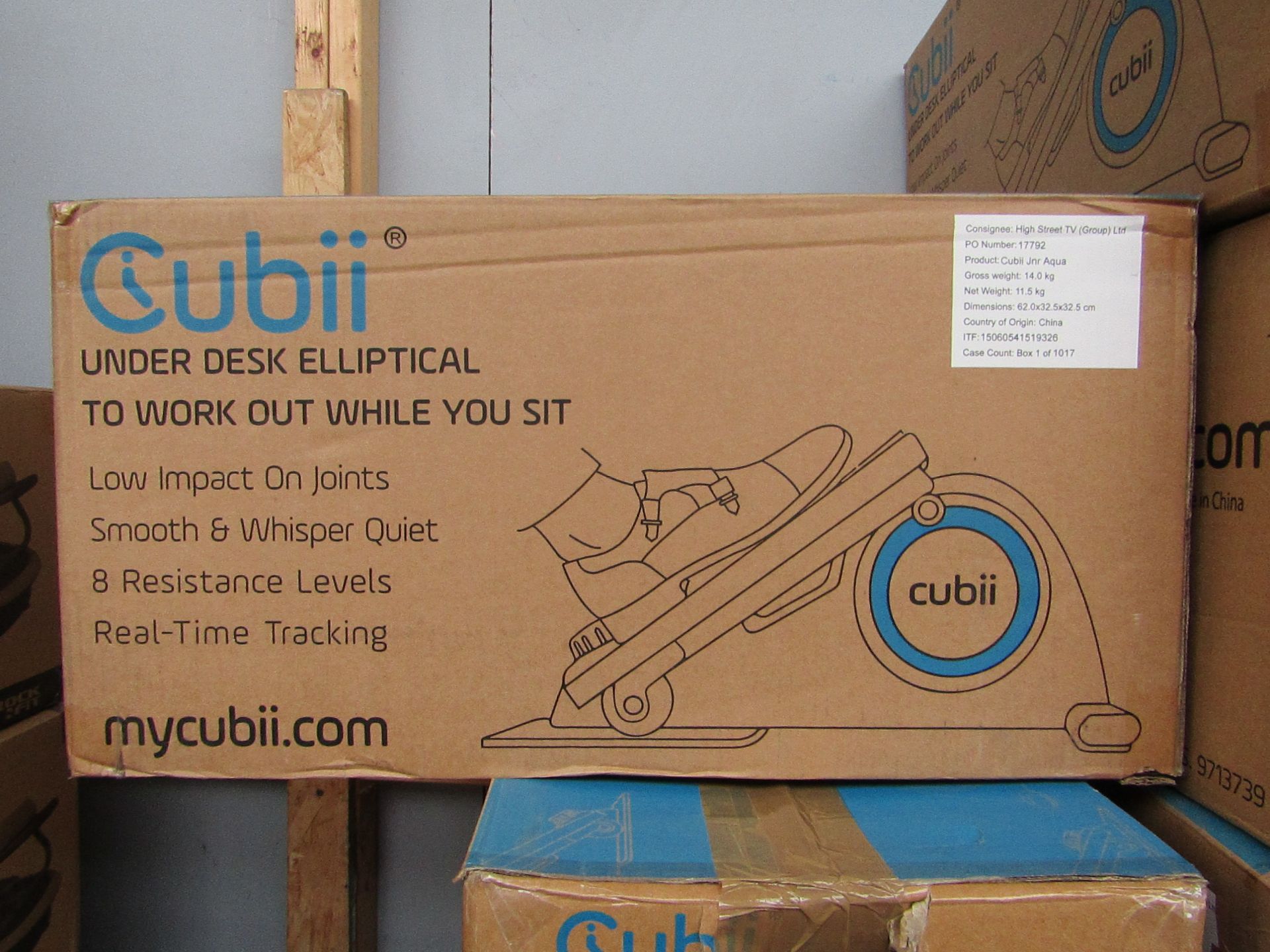 | 2X | CUBII UNDER DESK ELLIPTICAL WORKOUT | UNCHECKED & BOXED | NO ONLINE RE-SALE | RRP £179.99 |