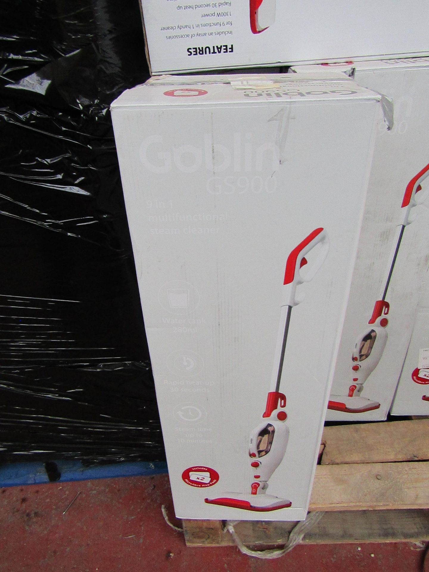 | 1X | GOBLIN WHITE 9 IN 1 MULTIFUNCTIONAL STEAM CLEANER | UNCHECKED AND BOXED | NO ONLINE