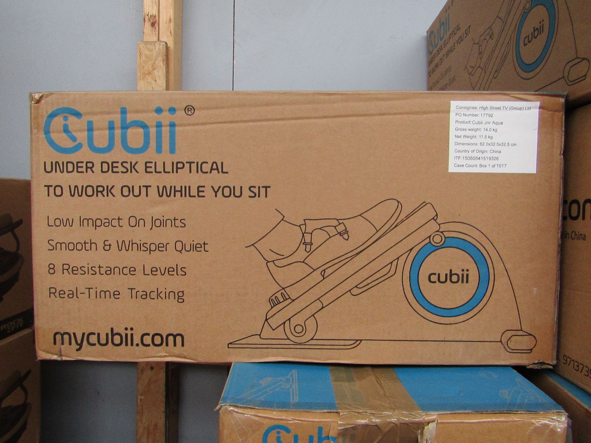 | 2X | CUBII UNDER DESK ELLIPTICAL WORKOUT | UNCHECKED & BOXED | NO ONLINE RE-SALE | RRP £179.99 |