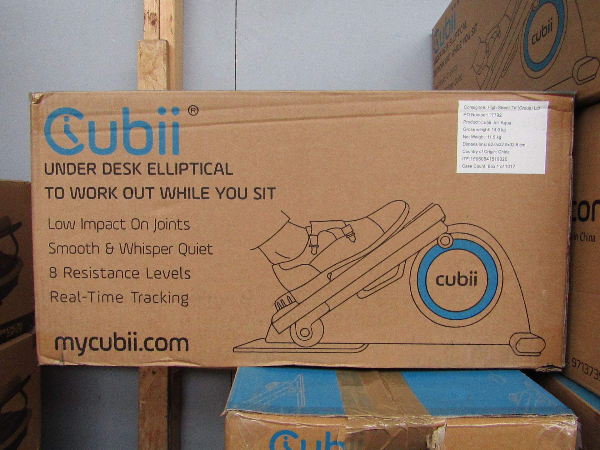 | 1X | CUBII UNDER DESK ELLIPTICAL WORKOUT | UNCHECKED & BOXED | NO ONLINE RE-SALE | RRP £179.99 |